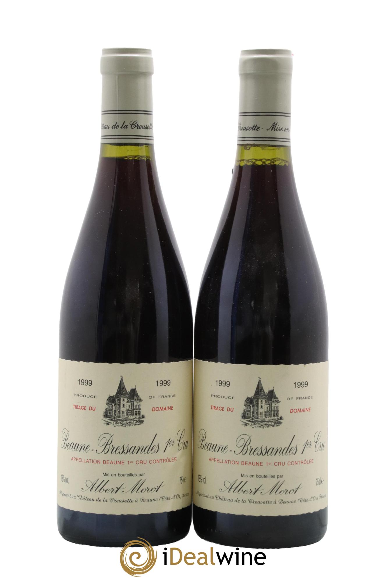 Beaune 1er Cru Bressandes Albert Morot 1999 - Lot de 2 bouteilles - 0
