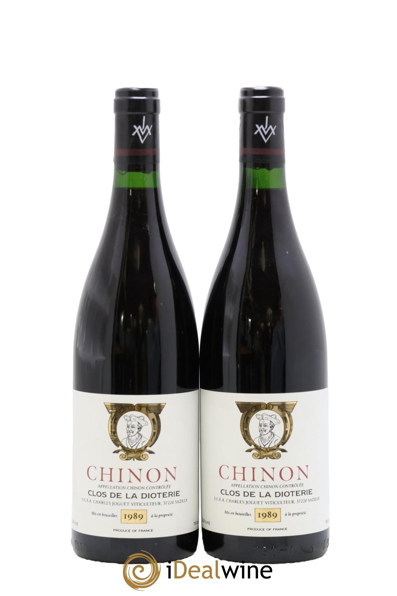 Chinon Clos de La Dioterie Charles Joguet 1989 - Lot de 2 bouteilles - 0