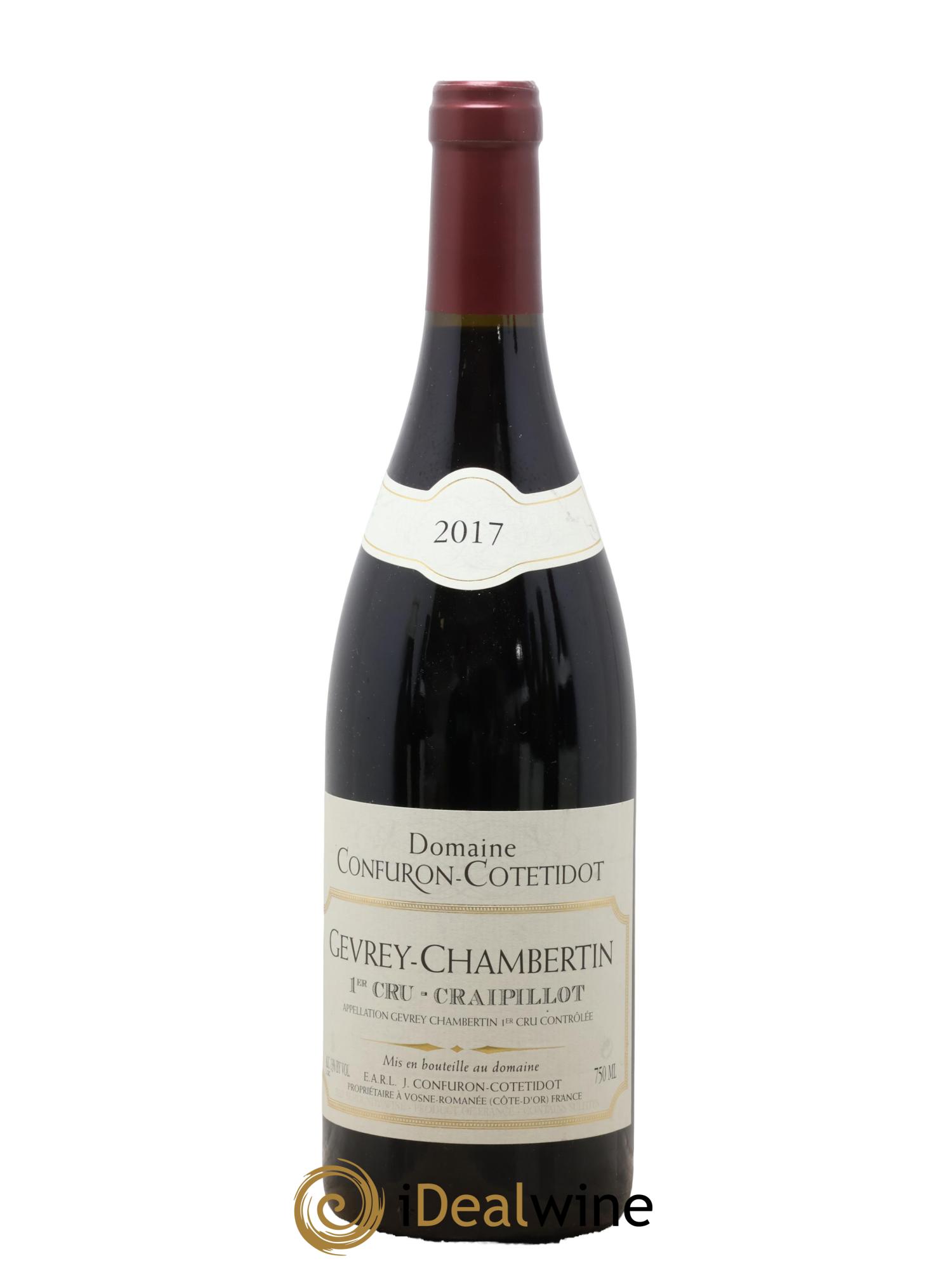 Gevrey-Chambertin 1er Cru Craipillot Confuron-Cotetidot 2017 - Lot de 1 bouteille - 0