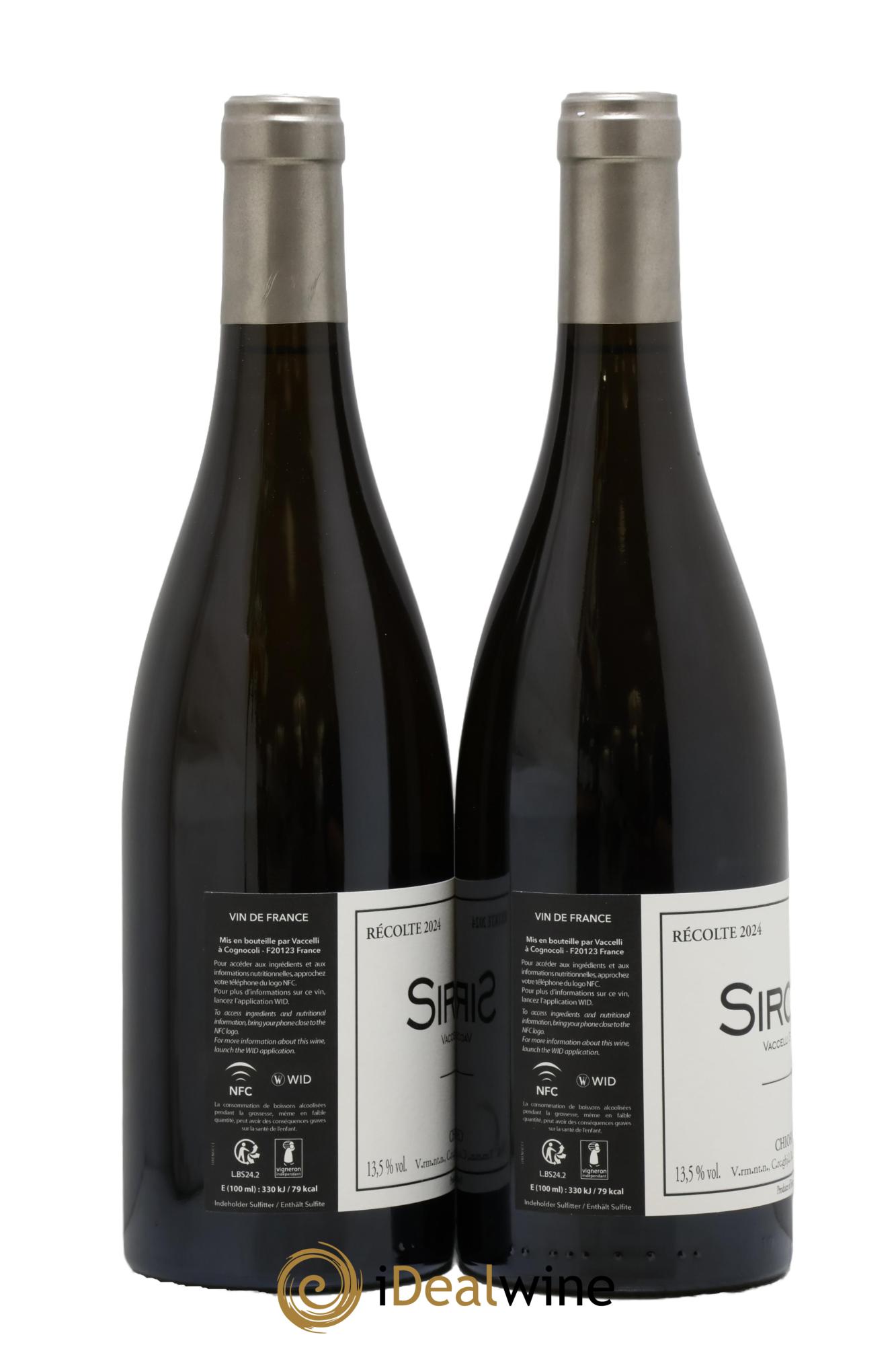 Ajaccio Sirocco Vaccelli  2024 - Lot of 2 bottles - 1