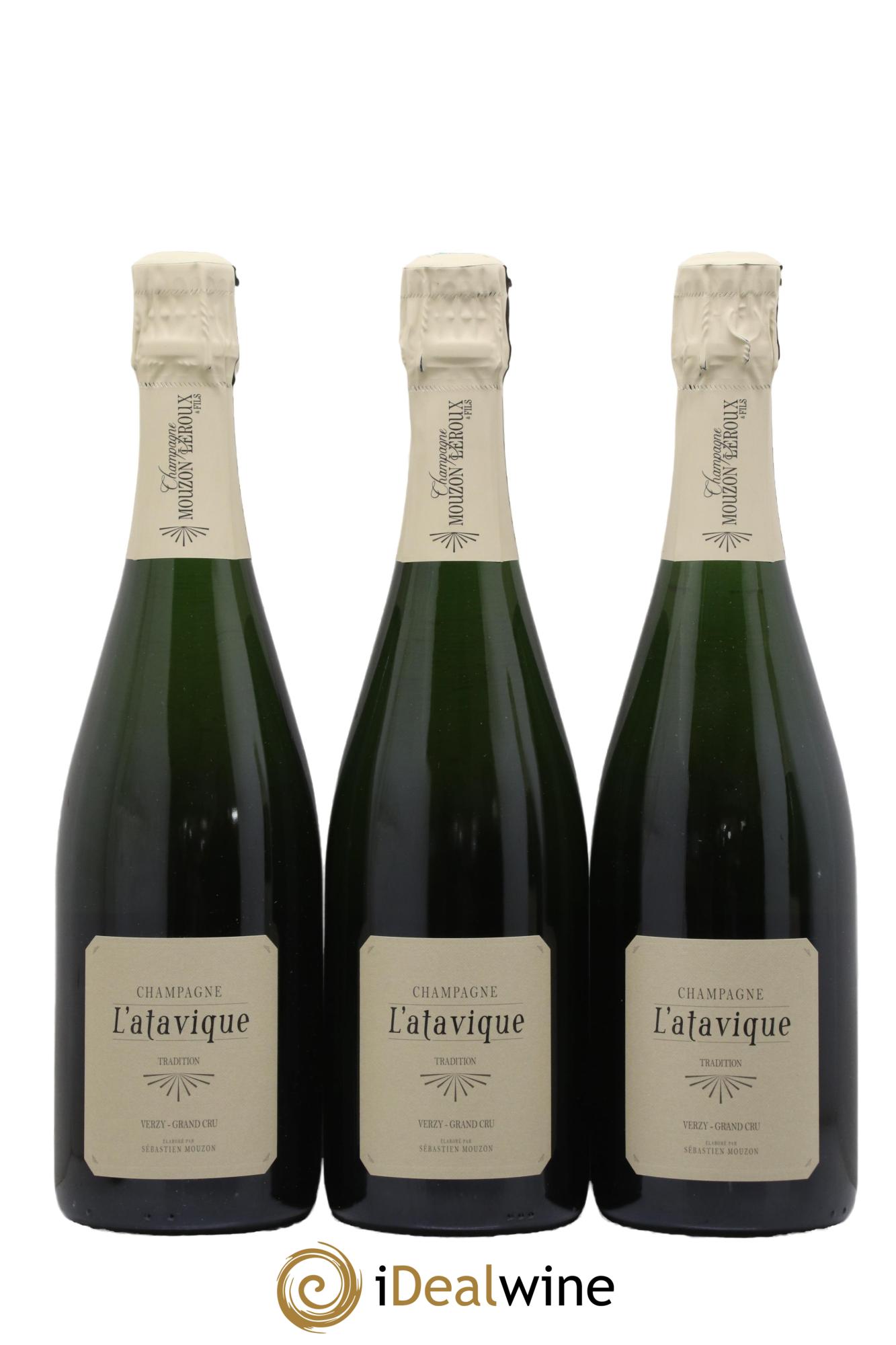 Champagne Verzy Grand Cru Atavique Maison Mouzon-Leroux - Lot de 3 bouteilles - 0