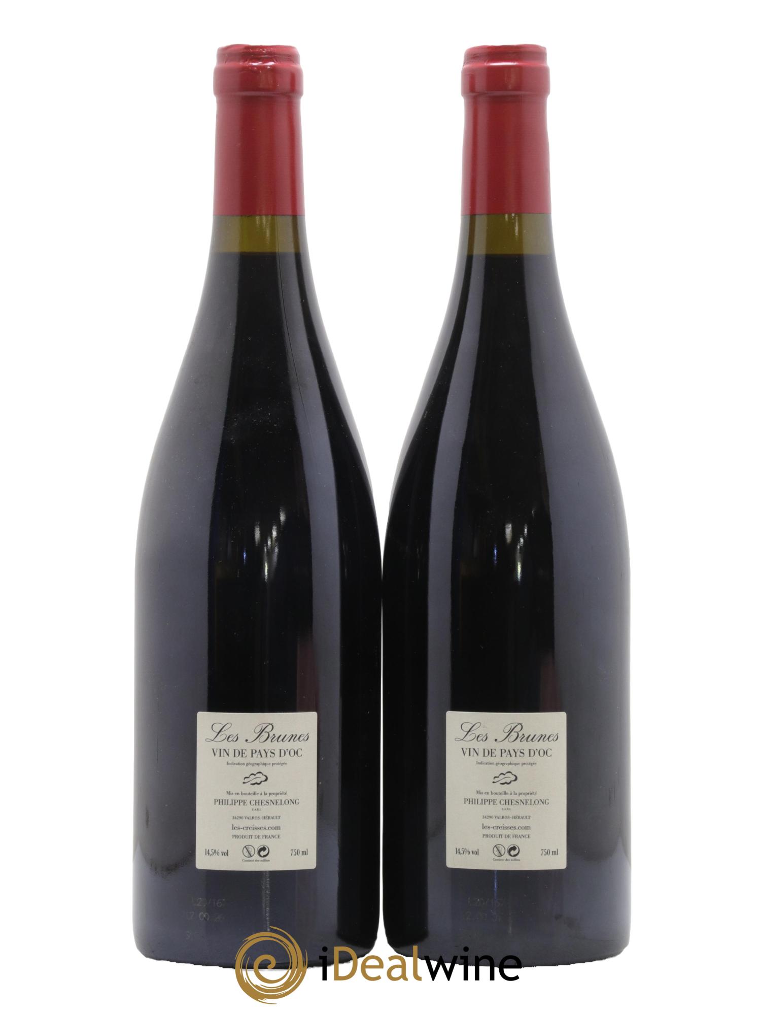 Vin de France Les Brunes Les Creisses (Domaine) 2018 - Lot de 2 bouteilles - 1