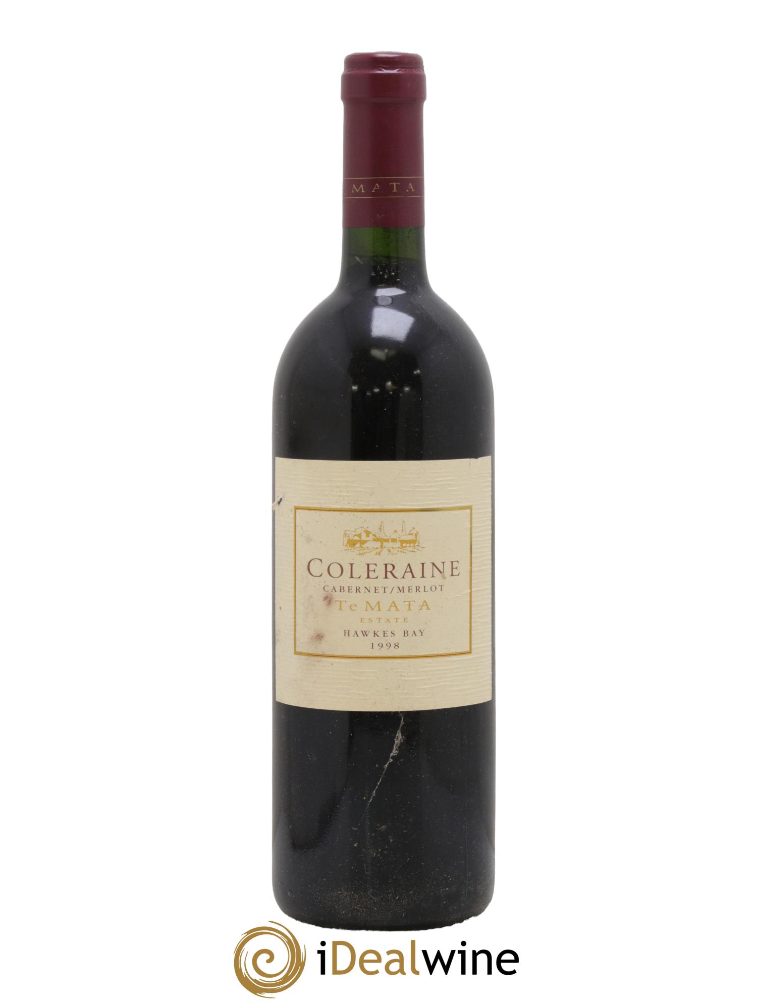 Nouvelle Zélande Coleraine Cabernet Merlot Te Mata 1998 - Lot de 1 bouteille - 0