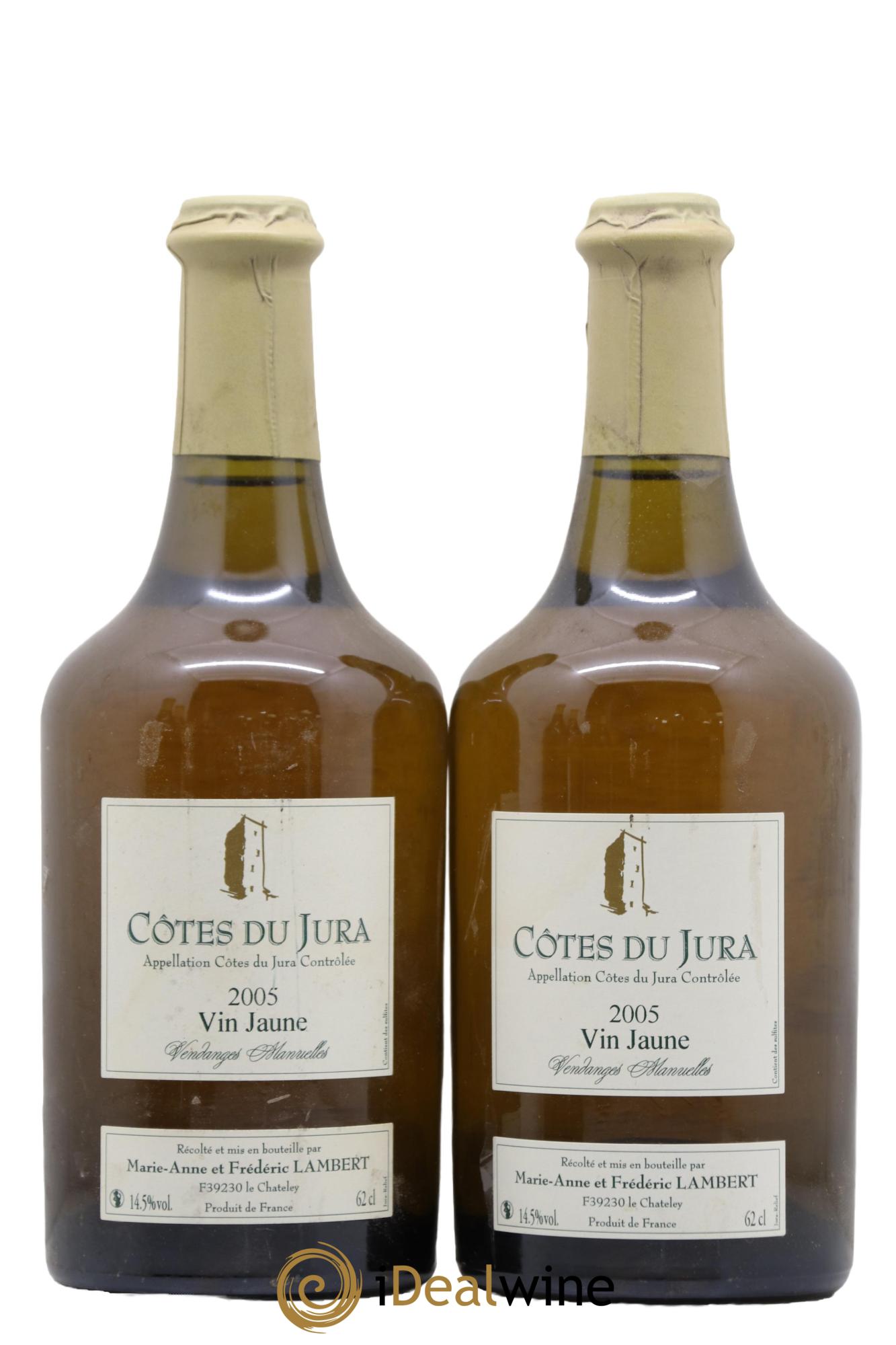 Côtes du Jura Vin Jaune Lambert Frederic 2005 - Lot de 2 clavelins - 0