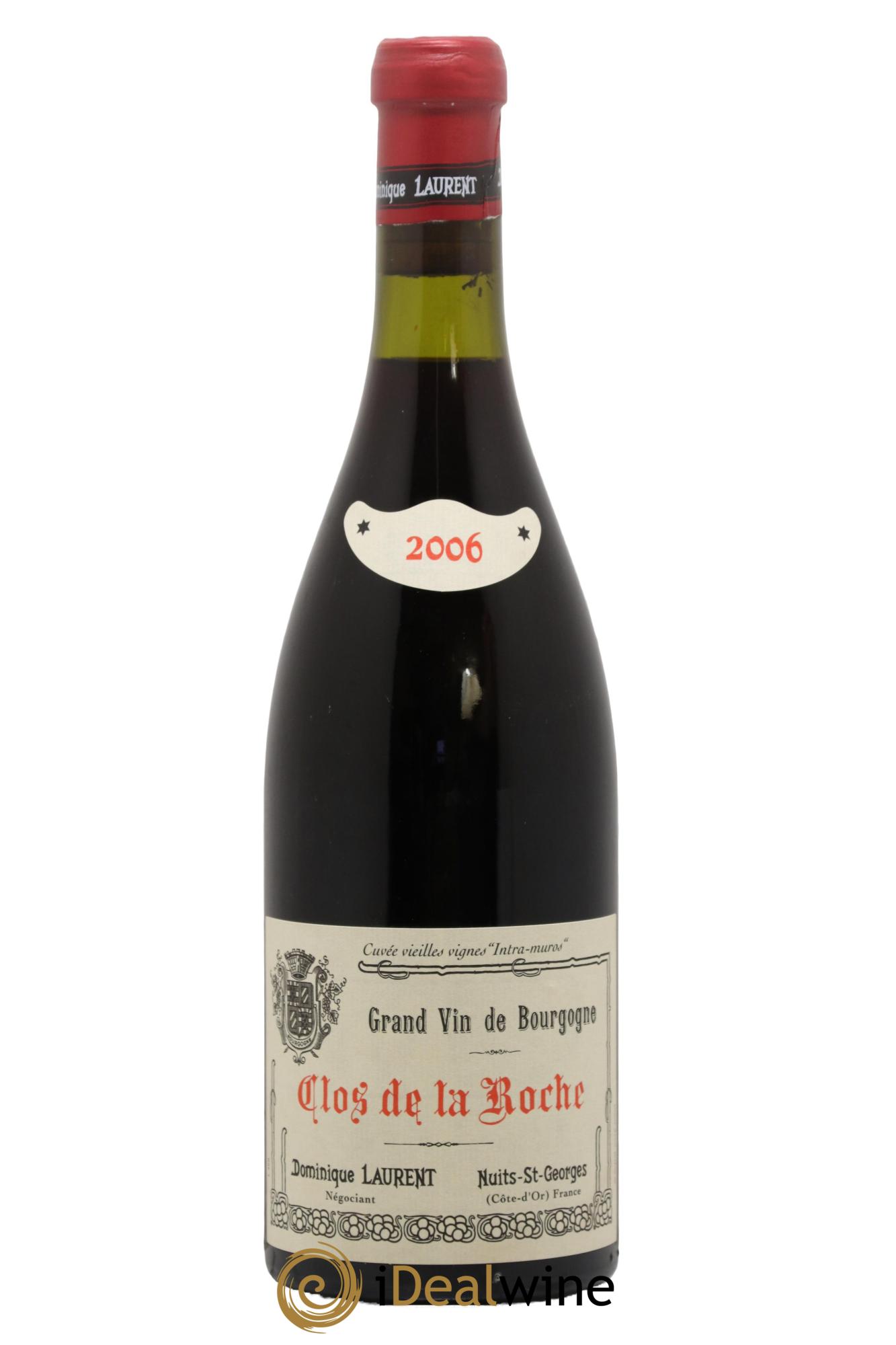 Clos de la Roche Grand Cru Vieilles vignes Intra-muros Dominique Laurent 2006 - Lot of 1 bottle - 0