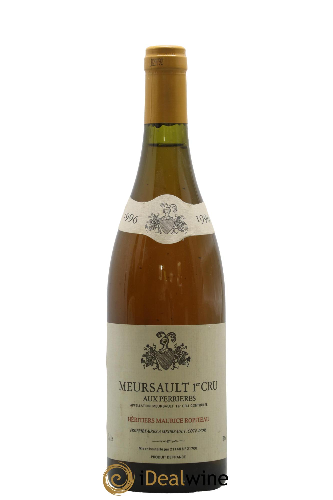 Meursault 1er Cru Aux Perrières Ropiteau 1996 - Lot de 1 bouteille - 0