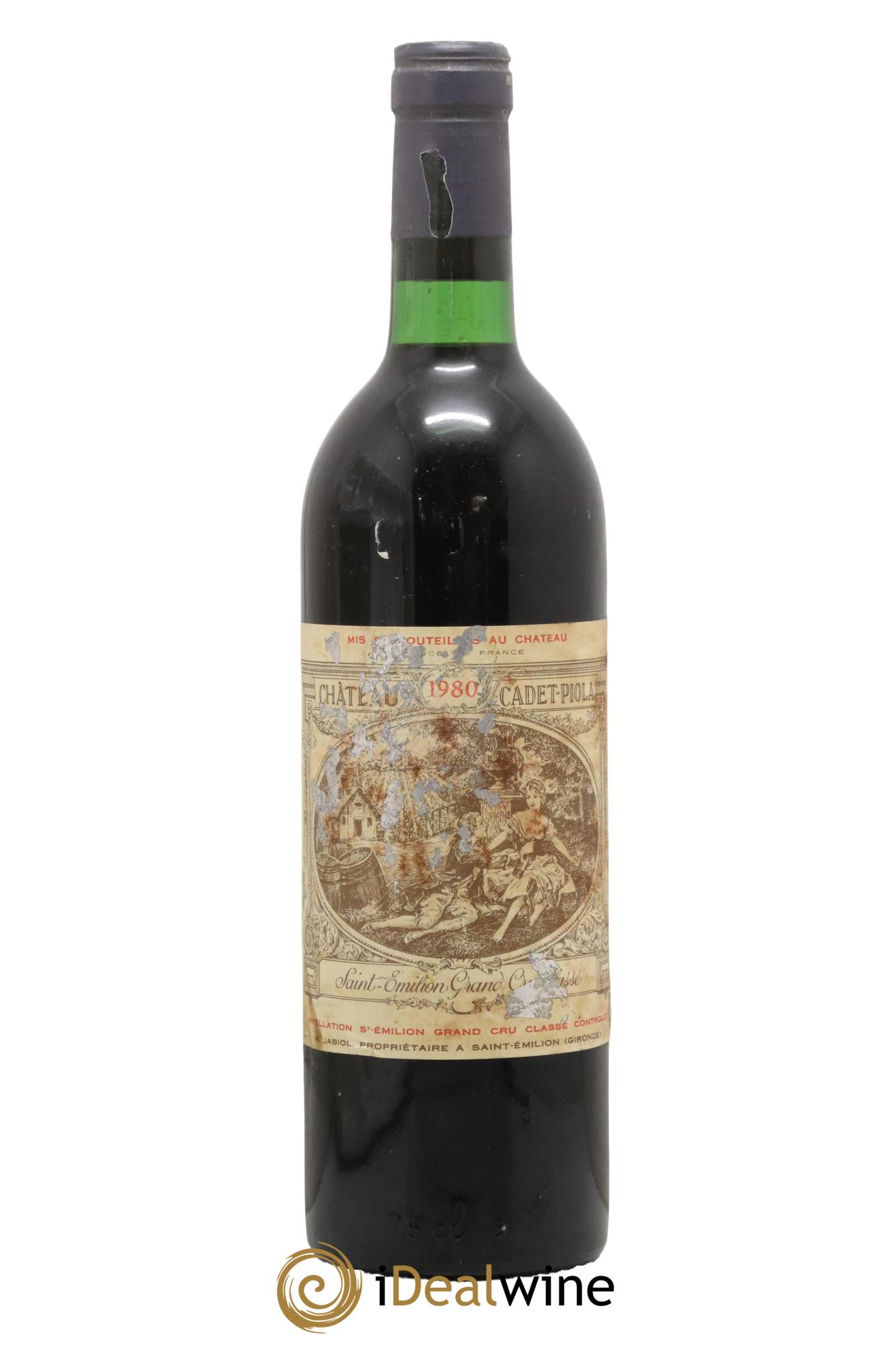 Château Cadet Piola Grand Cru Classé 1980 - Lot of 1 bottle - 0