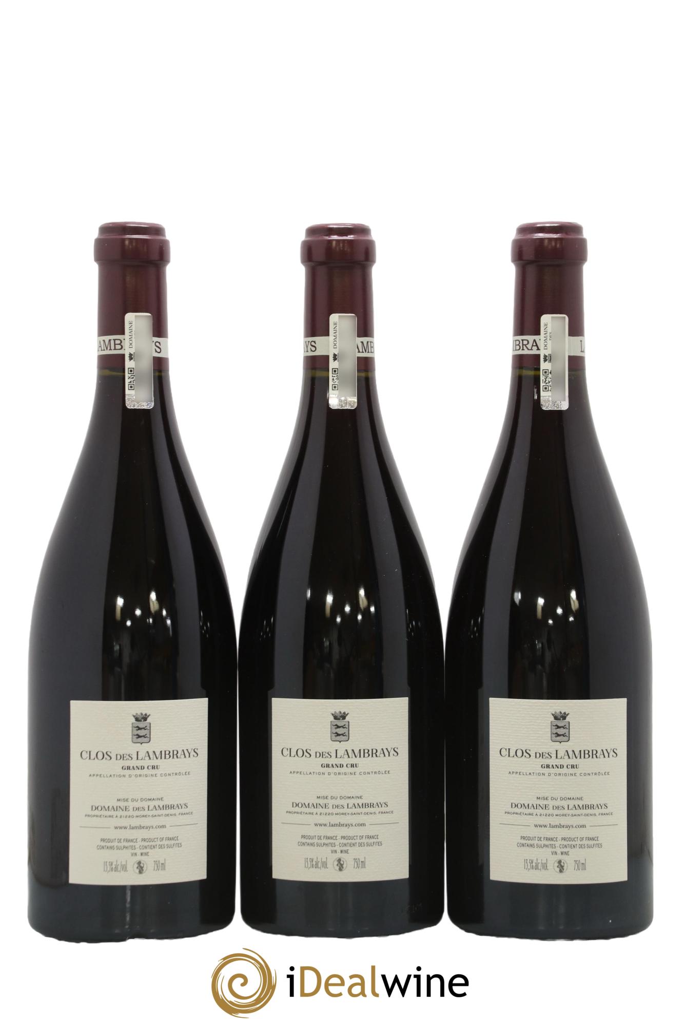 Clos des Lambrays Grand Cru Domaine des Lambrays 2021 - Lot of 3 bottles - 1