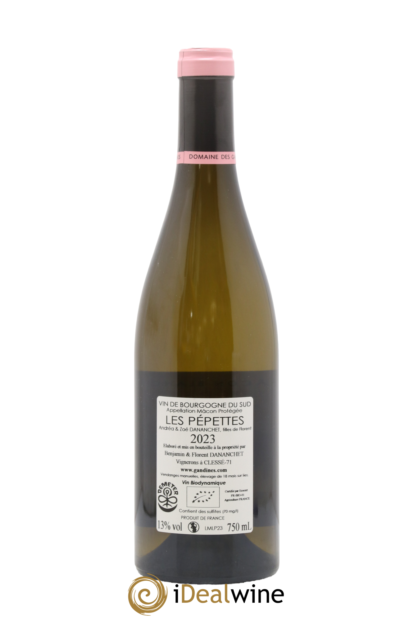 Mâcon Les Pepettes Domaine Des Gandines 2023 - Lot de 1 bouteille - 1
