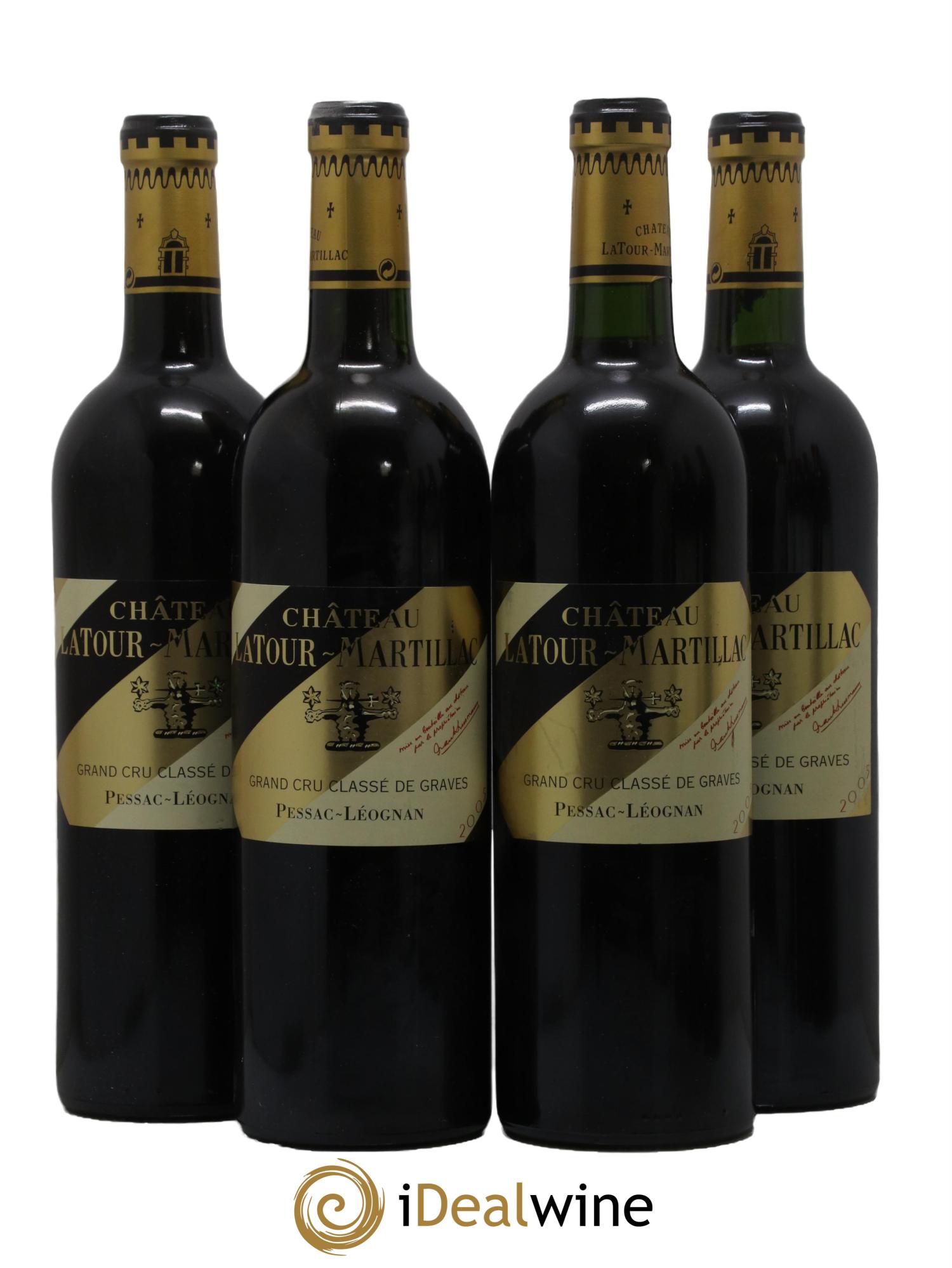 Château Latour-Martillac Cru Classé de Graves 2005 - Lot de 4 bouteilles - 0