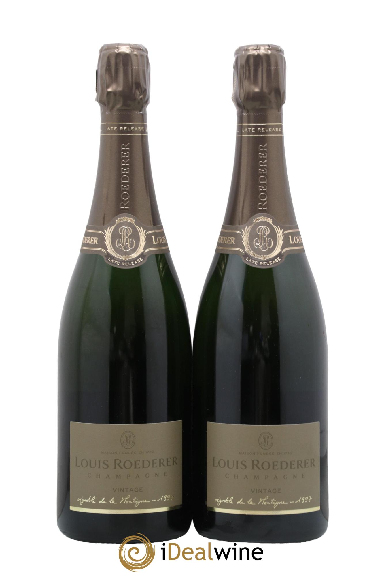Late Release Louis Roederer 1997 - Lotto di 2 bottiglie - 1