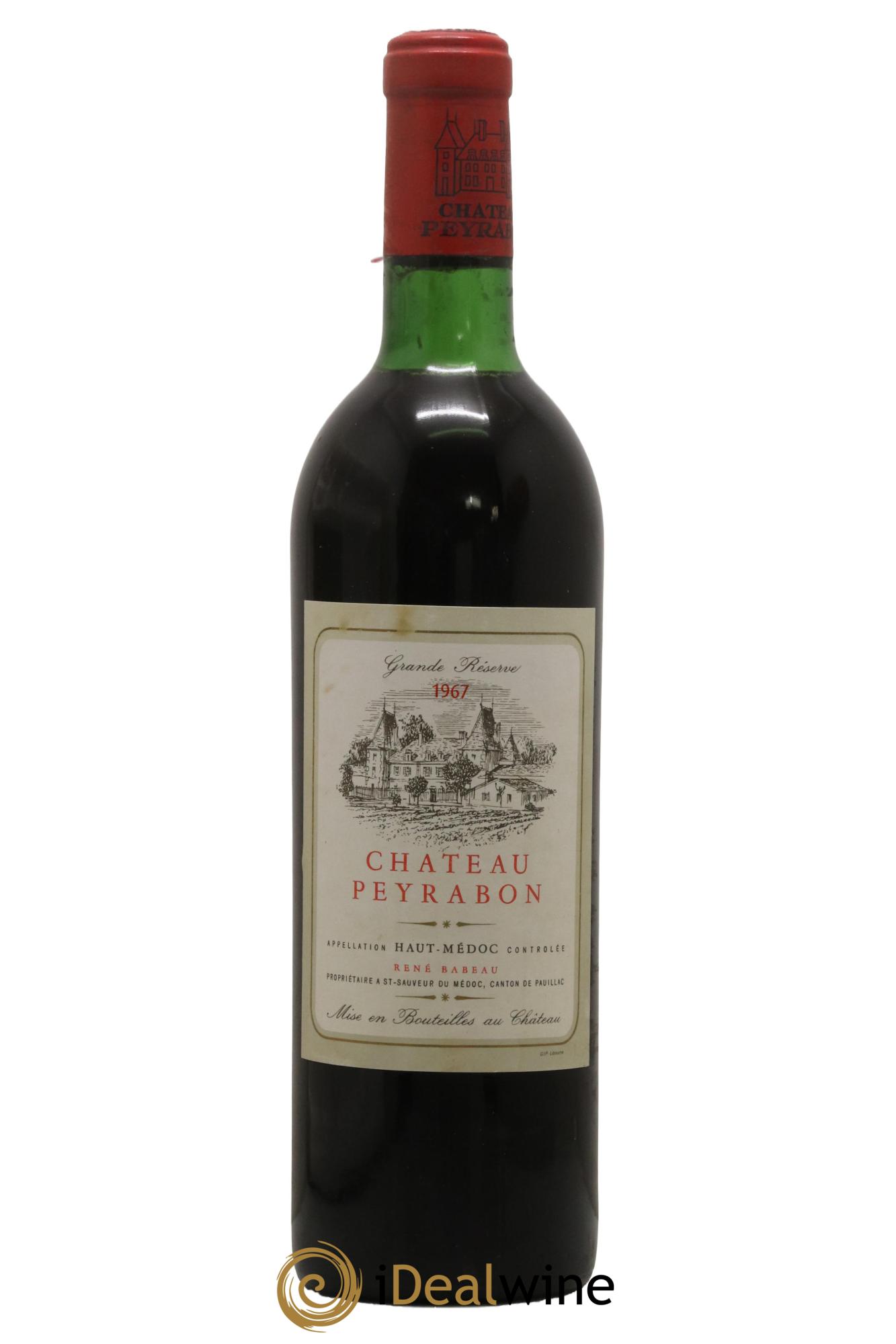 Château Peyrabon Cru Bourgeois 1967 - Lot de 1 bouteille - 0
