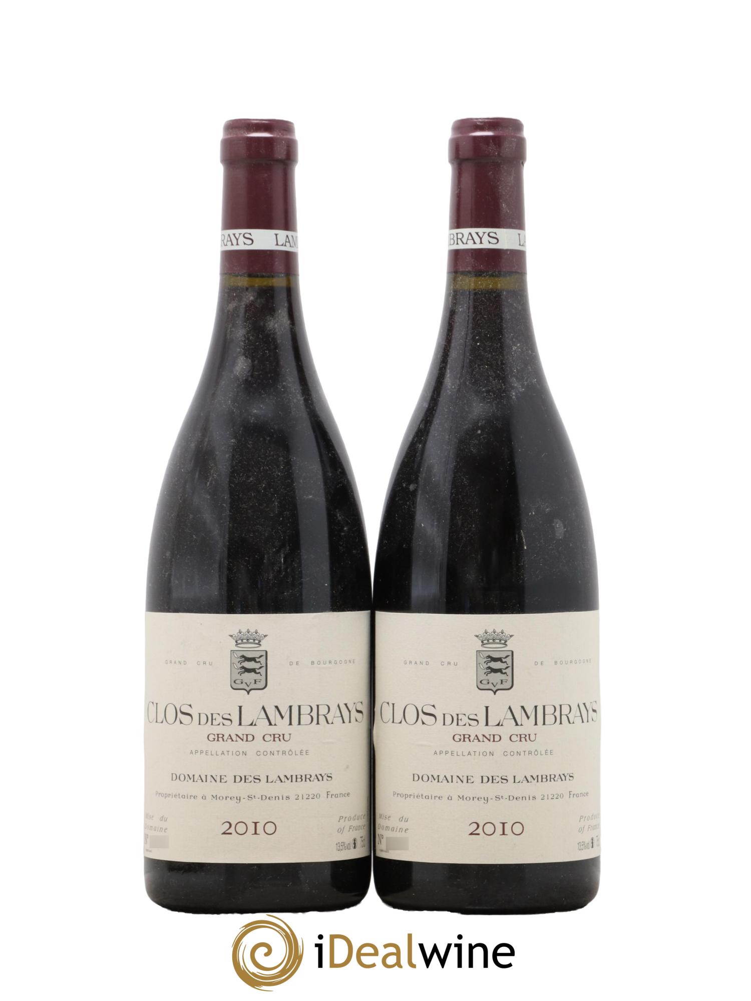 Clos des Lambrays Grand Cru Domaine des Lambrays 2010 - Lot de 2 bouteilles - 0