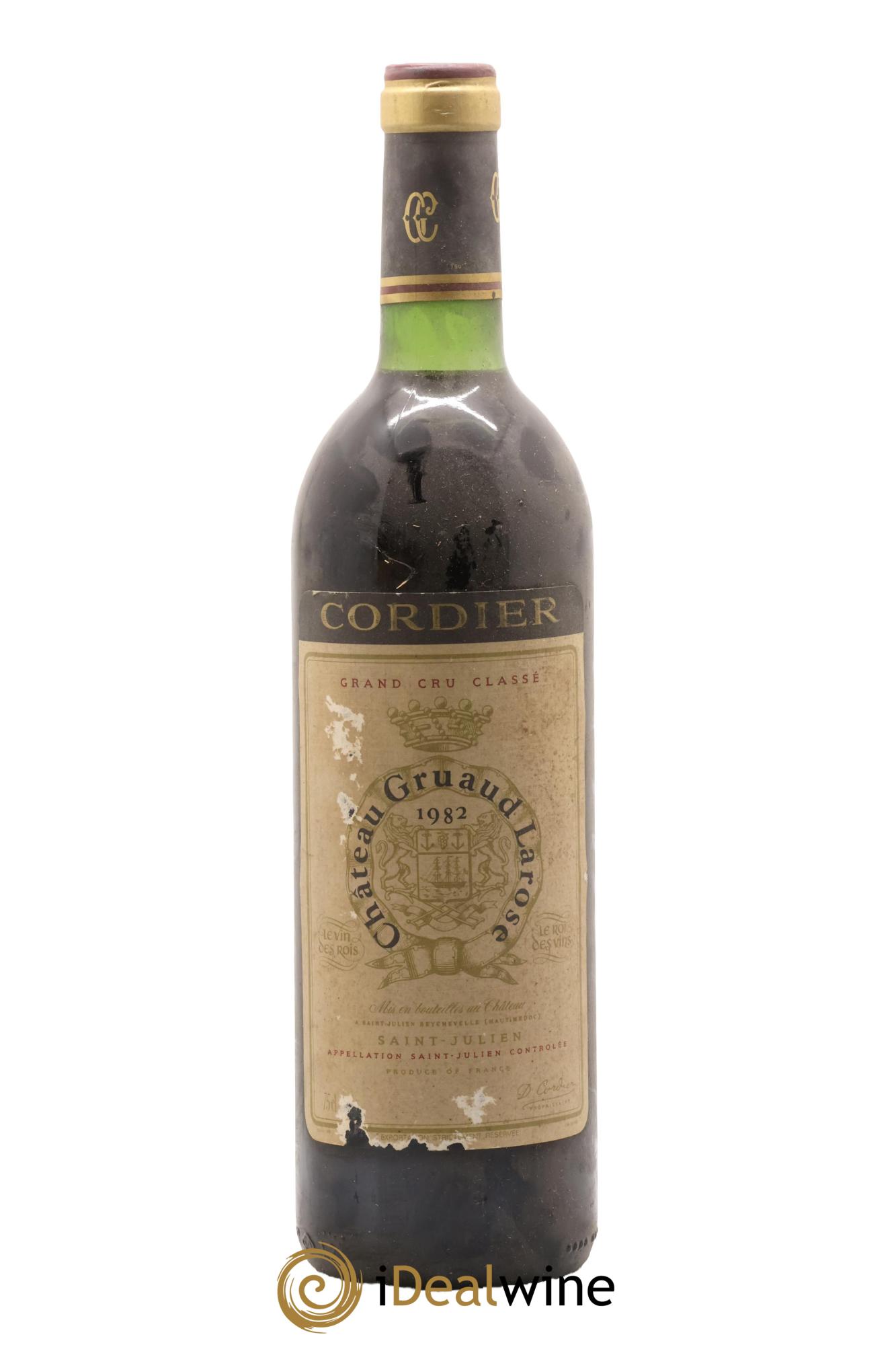 Château Gruaud Larose 2ème Grand Cru Classé 1982 - Lot de 1 bouteille - 0