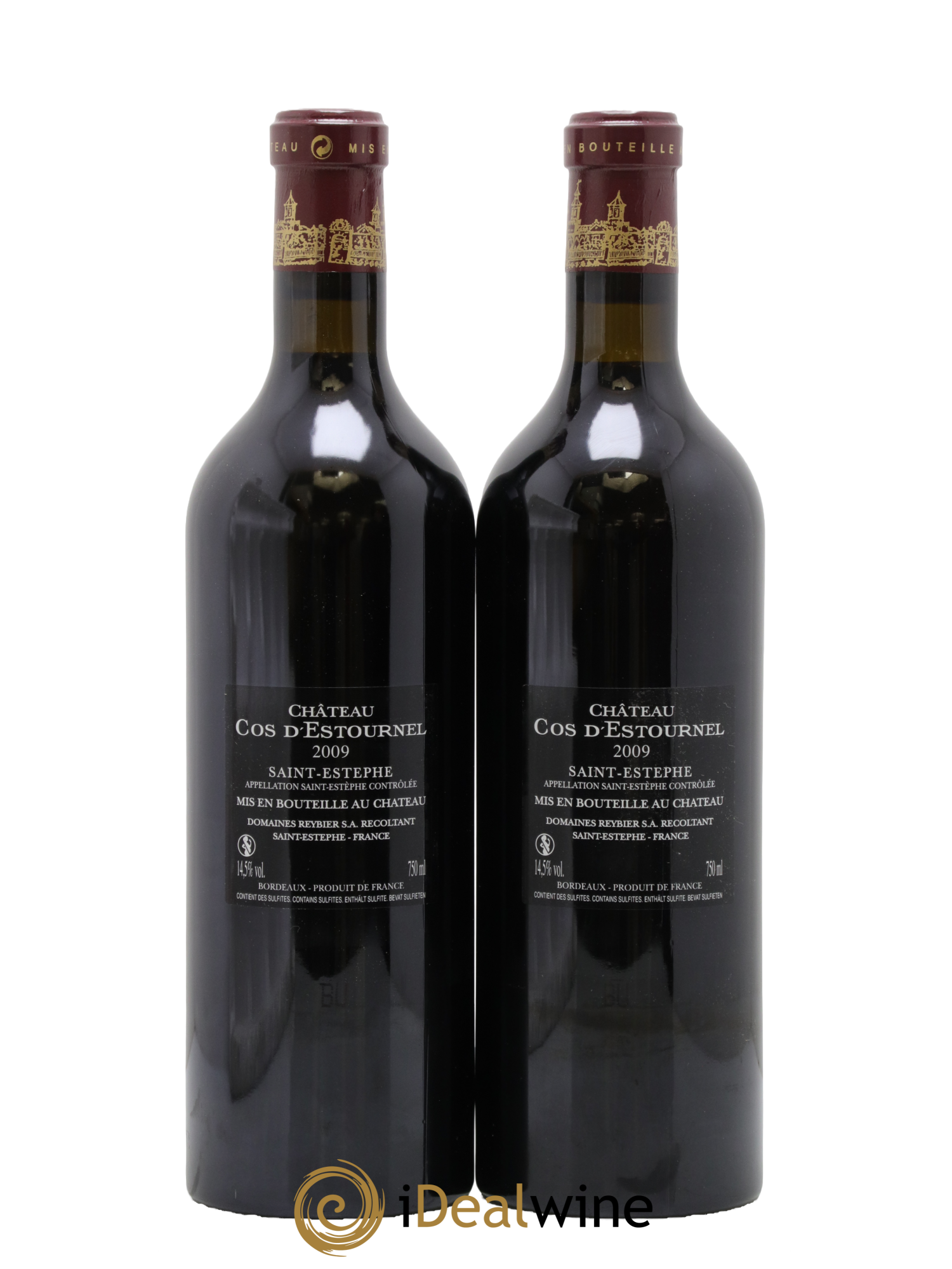 Cos d'Estournel 2ème Grand Cru Classé 2009 - Posten von 2 Flaschen - 1