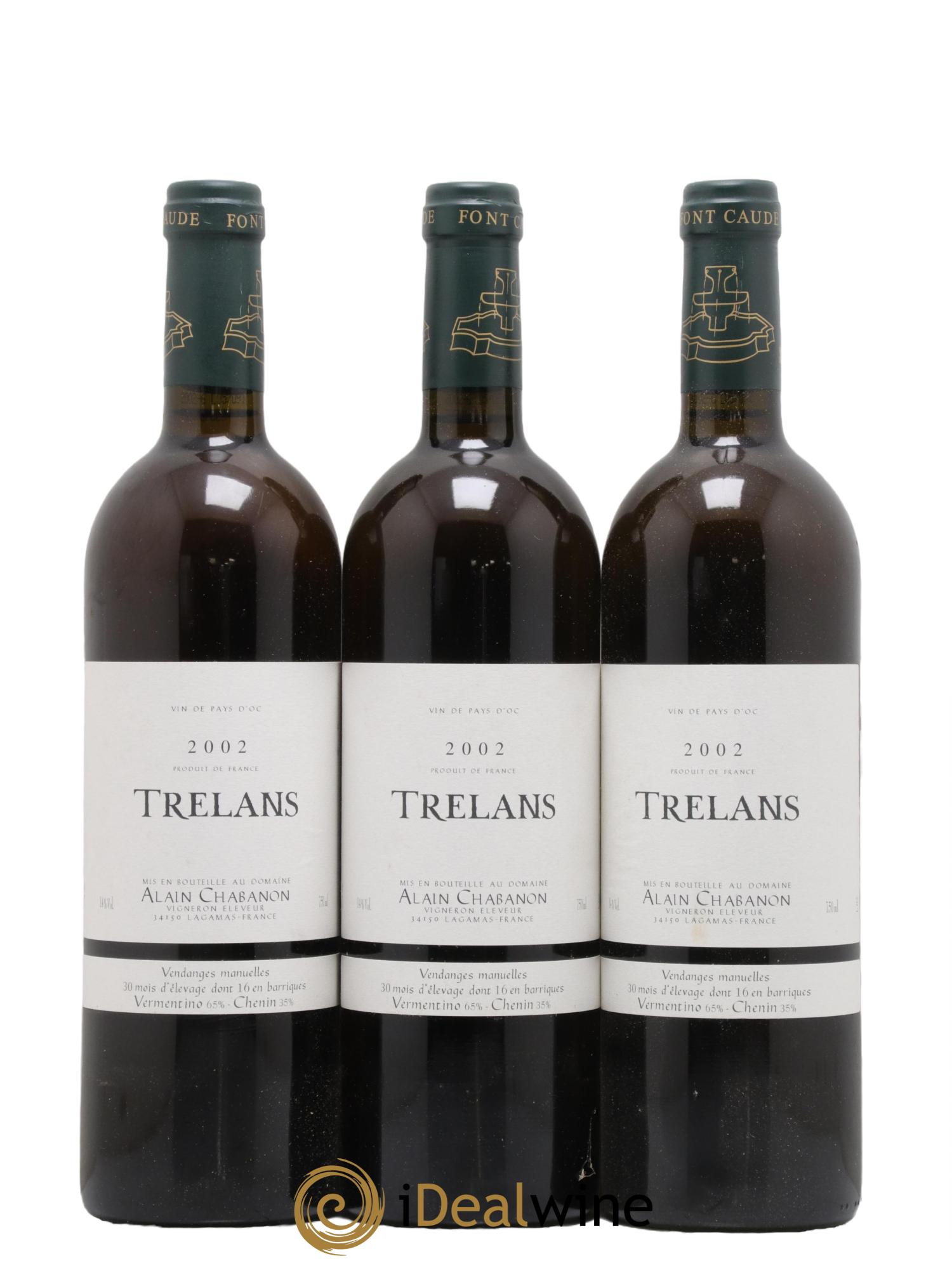 Pays d'Oc Trelans Alain Chabanon (Domaine) 2002 - Lot de 12 bouteilles - 4
