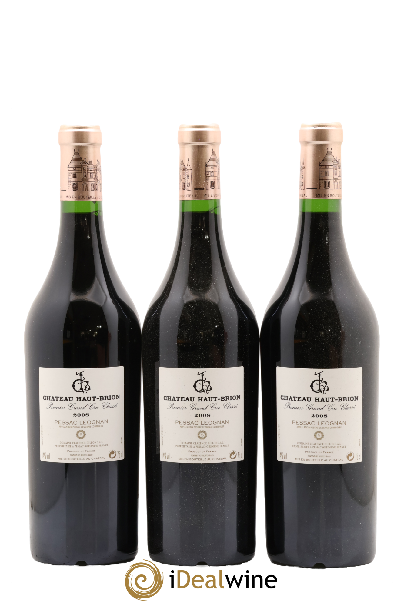Château Haut Brion 1er Grand Cru Classé  2008 - Lot de 6 bouteilles - 4