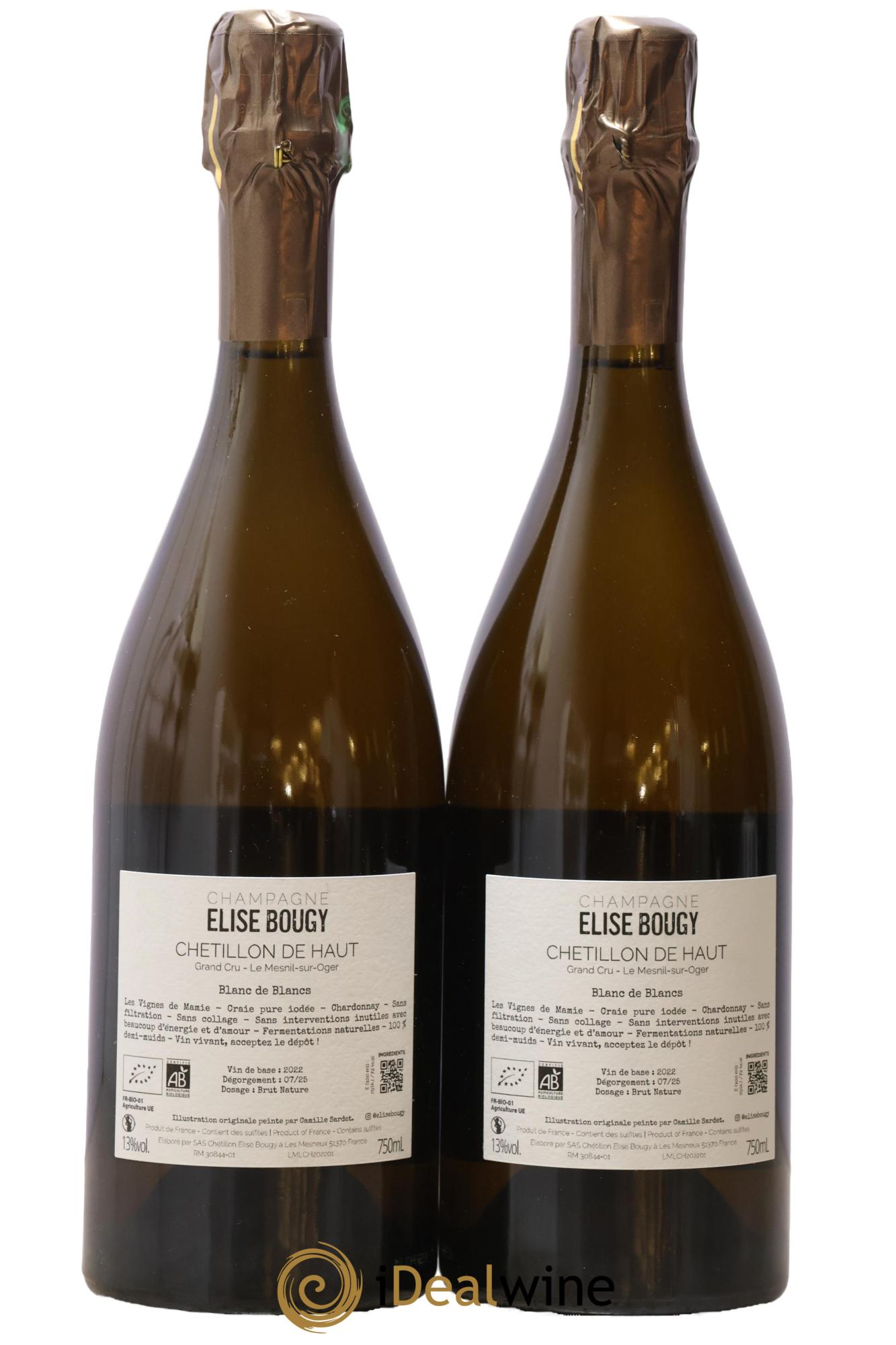 Chétillon de Haut Le Mesnil sur Oger Elise Bougy - Posten von 2 Flaschen - 1