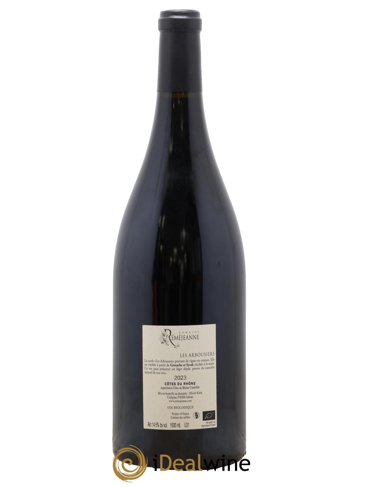 Côtes-du-Rhône Les Arbousiers La Réméjeanne 2023 - Lot de 1 magnum - 1