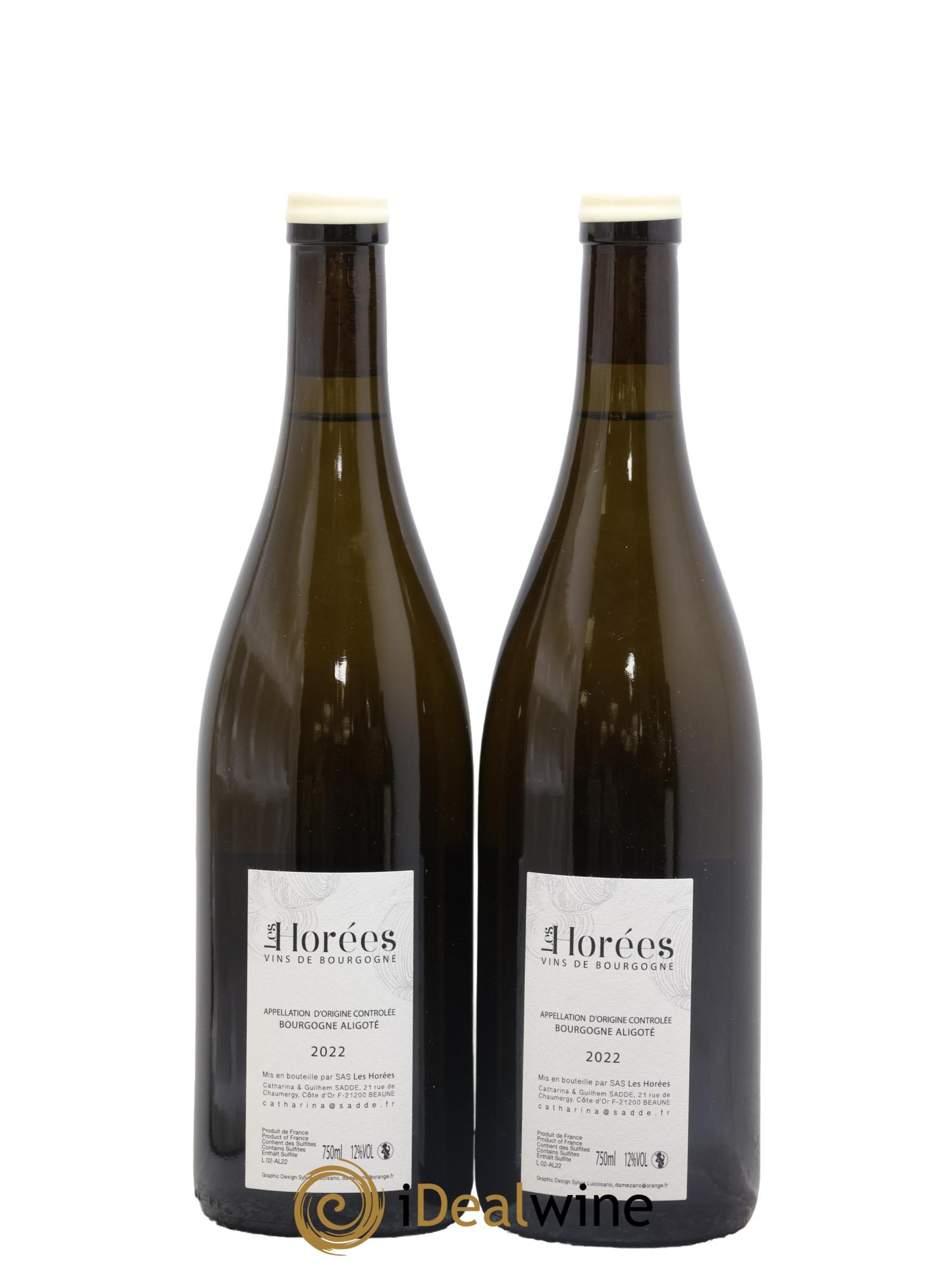 Bourgogne Aligoté En Coulezain Les Horées 2022 - Lot de 2 bouteilles - 1