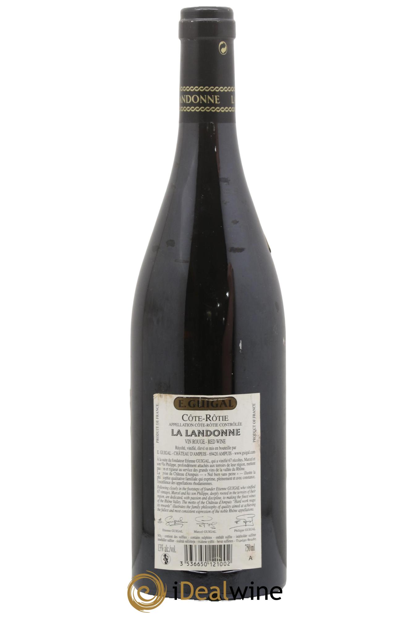 Côte-Rôtie La Landonne Guigal 2008 - Lot de 1 bouteille - 1