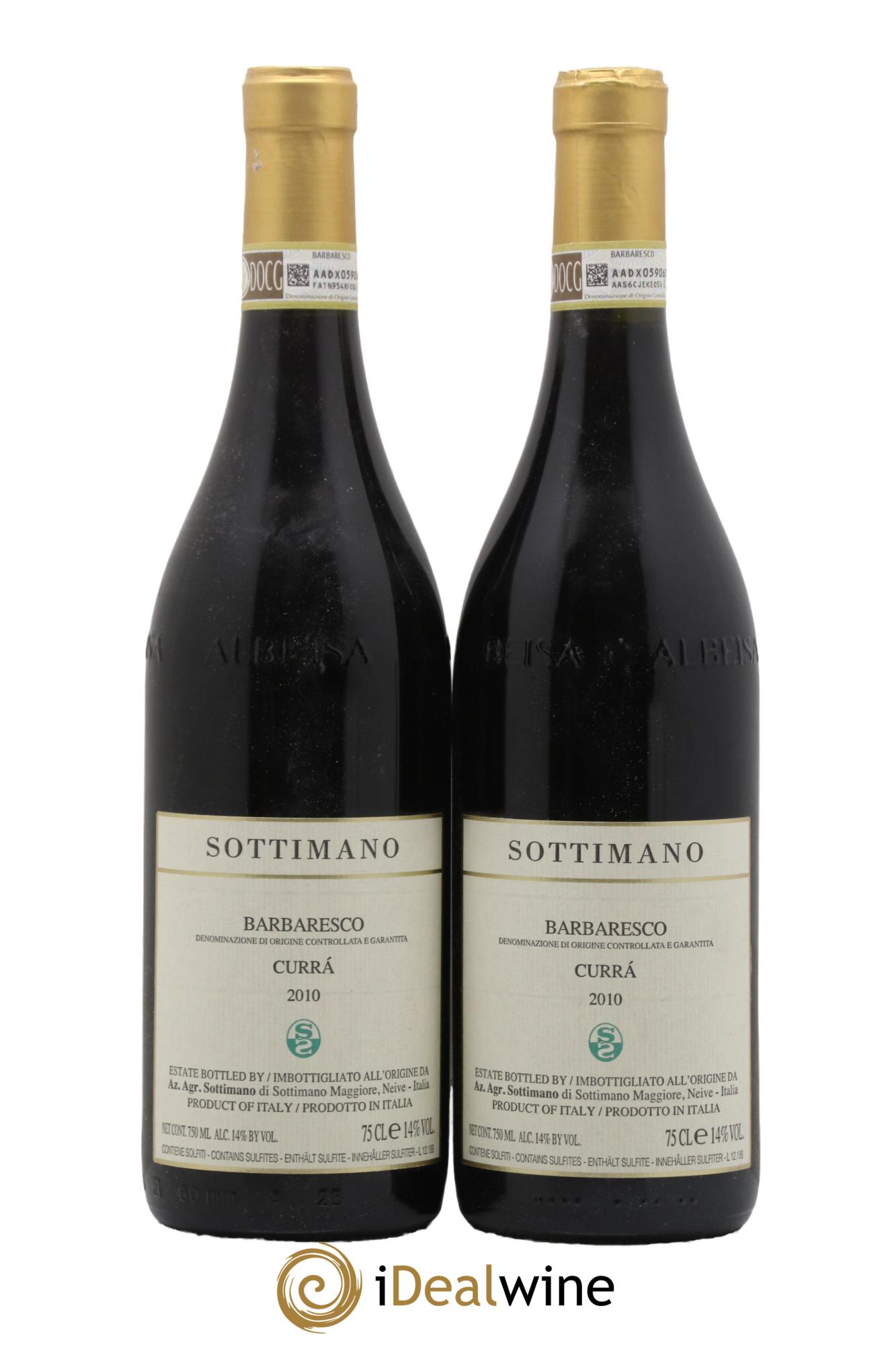 Barbaresco DOCG Currà Sottimano 2010 - Lot of 2 bottles - 0