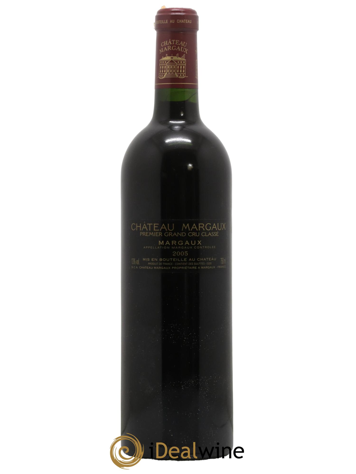 Château Margaux 1er Grand Cru Classé 2005 - Lot de 1 bouteille - 1
