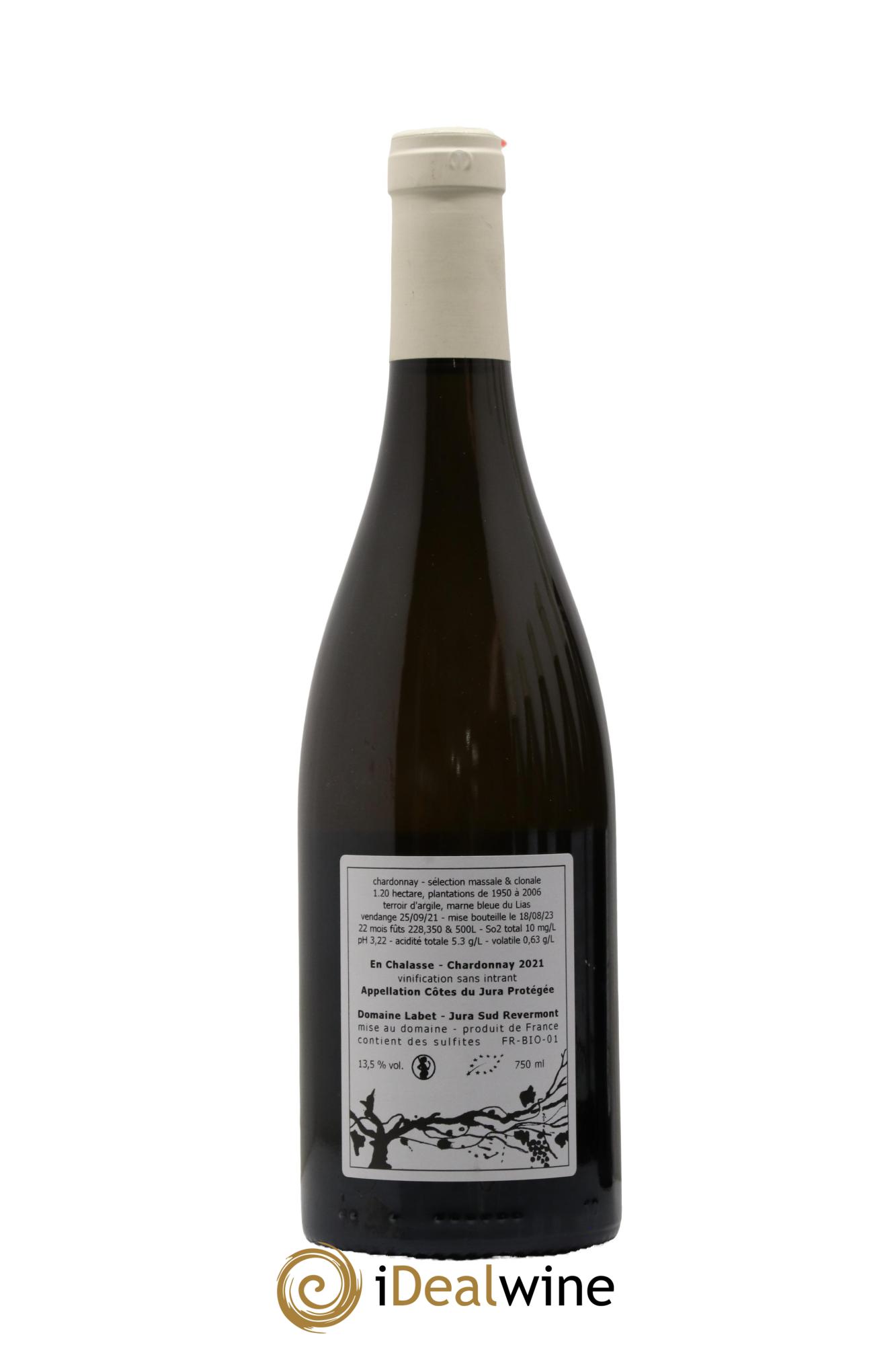 Côtes du Jura Chardonnay En Chalasse Romain - Julien - Charline Labet 2021 - Lot de 1 bouteille - 1