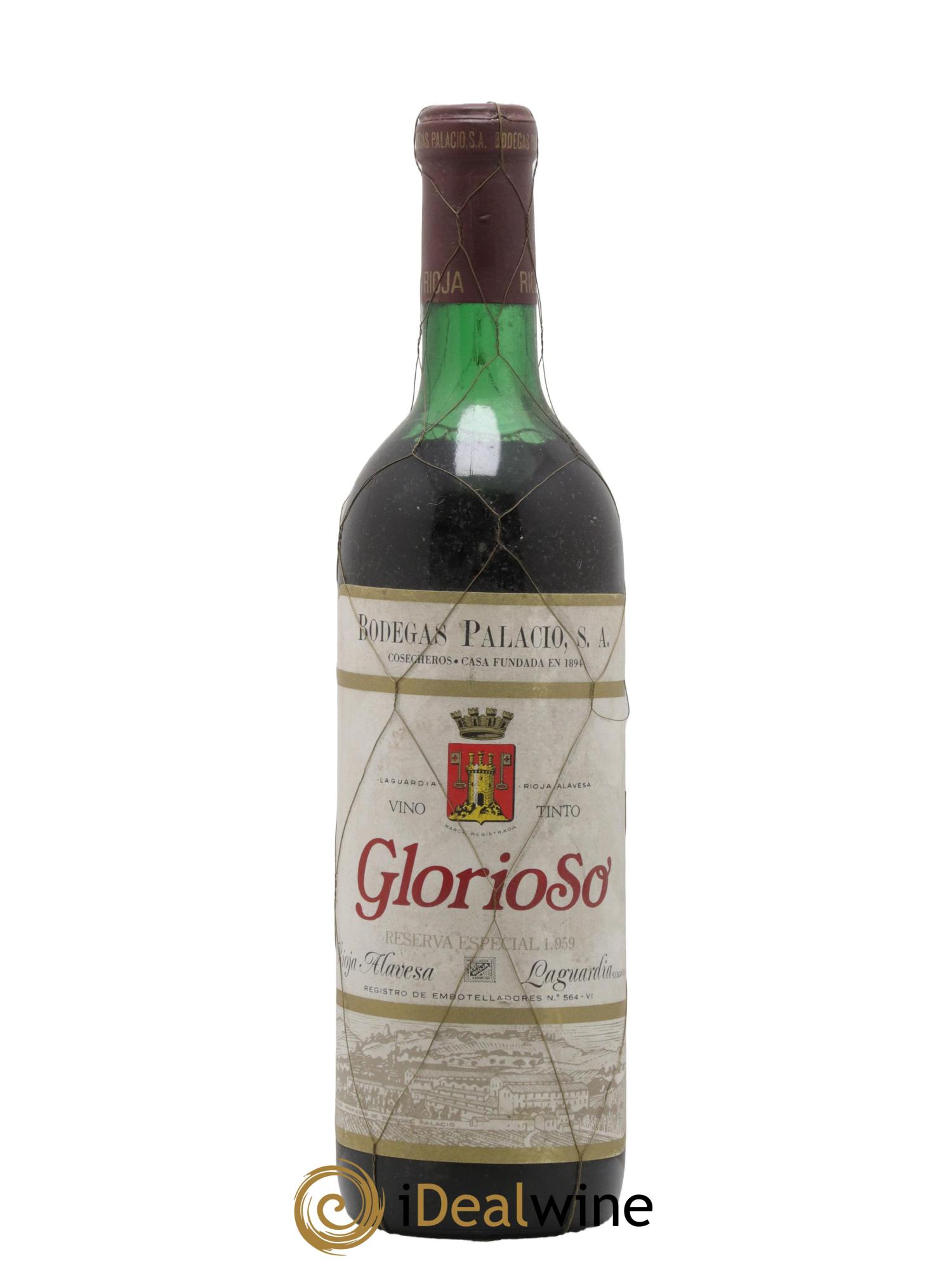 Rioja DOCA Doca Reserva Especial Bodegas Palacio Glorioso 1959 - Posten von 1 Flasche - 0