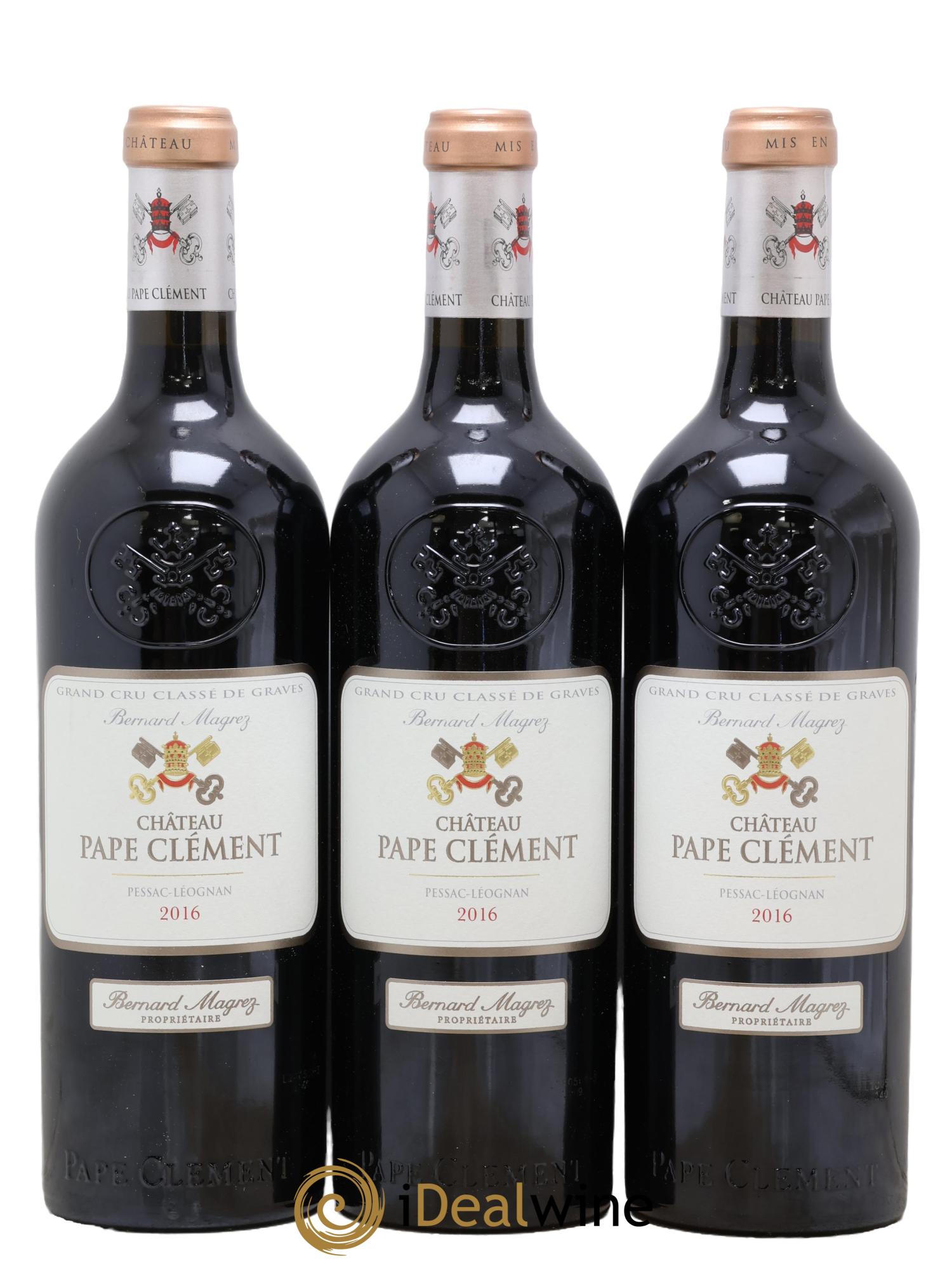 Château Pape Clément Cru Classé de Graves 2016 - Lot de 3 bouteilles - 0