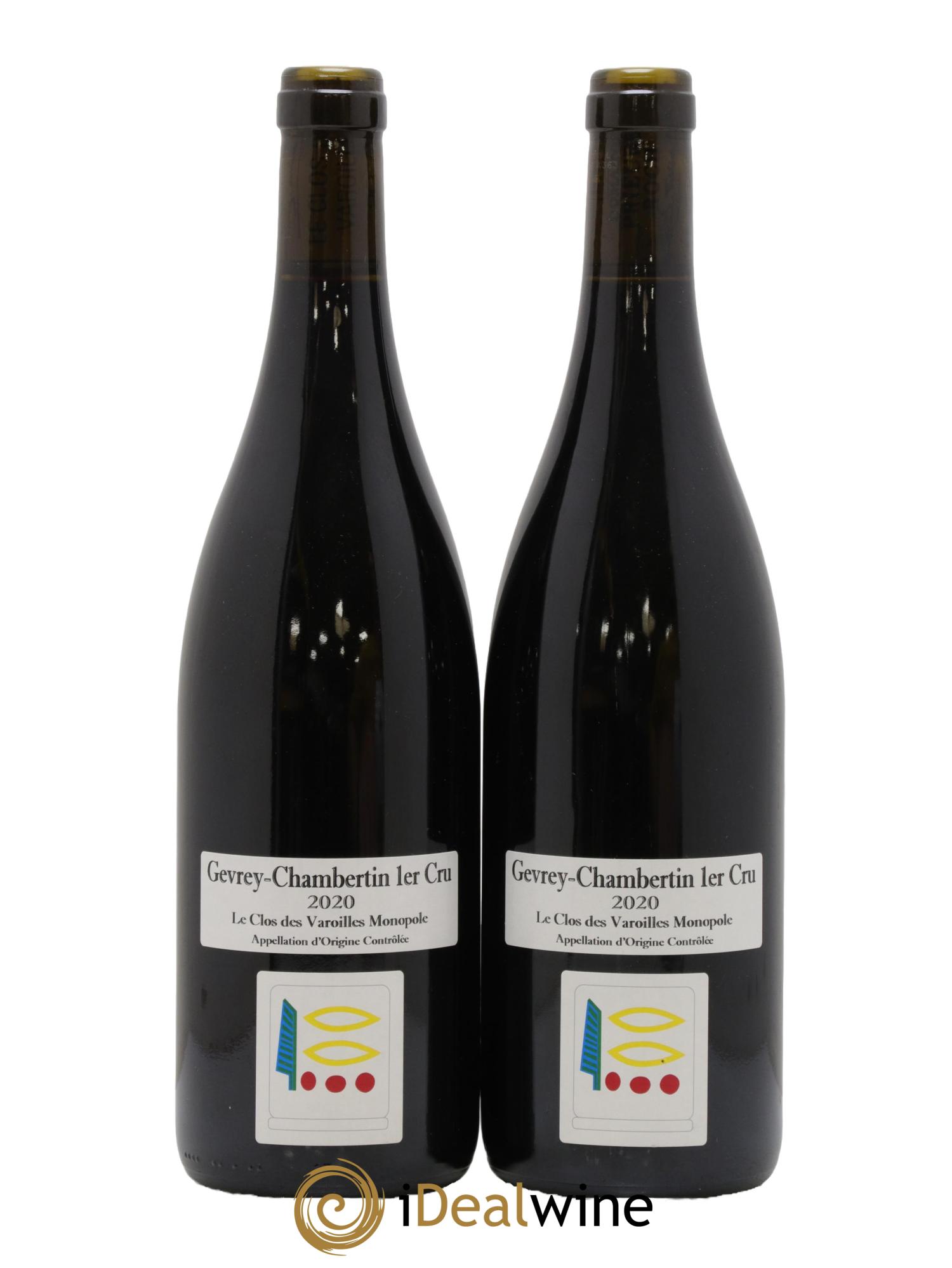 Gevrey-Chambertin 1er Cru Le Clos des Varoilles Monopole Prieuré Roch 2020 - Lot of 2 bottles - 0
