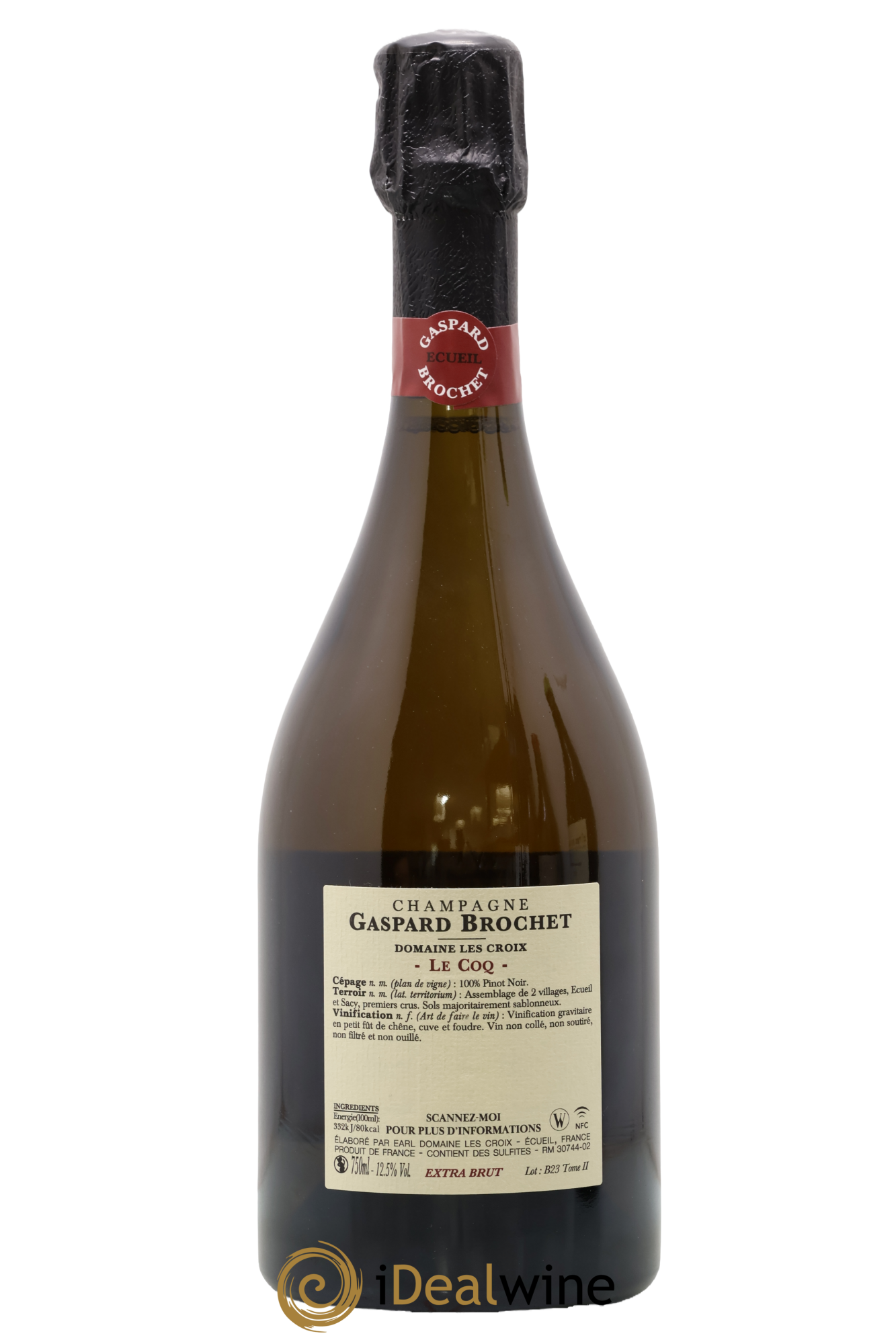 Champagne Le Coq Tome II Gaspard Brochet - Lot de 1 bouteille - 1