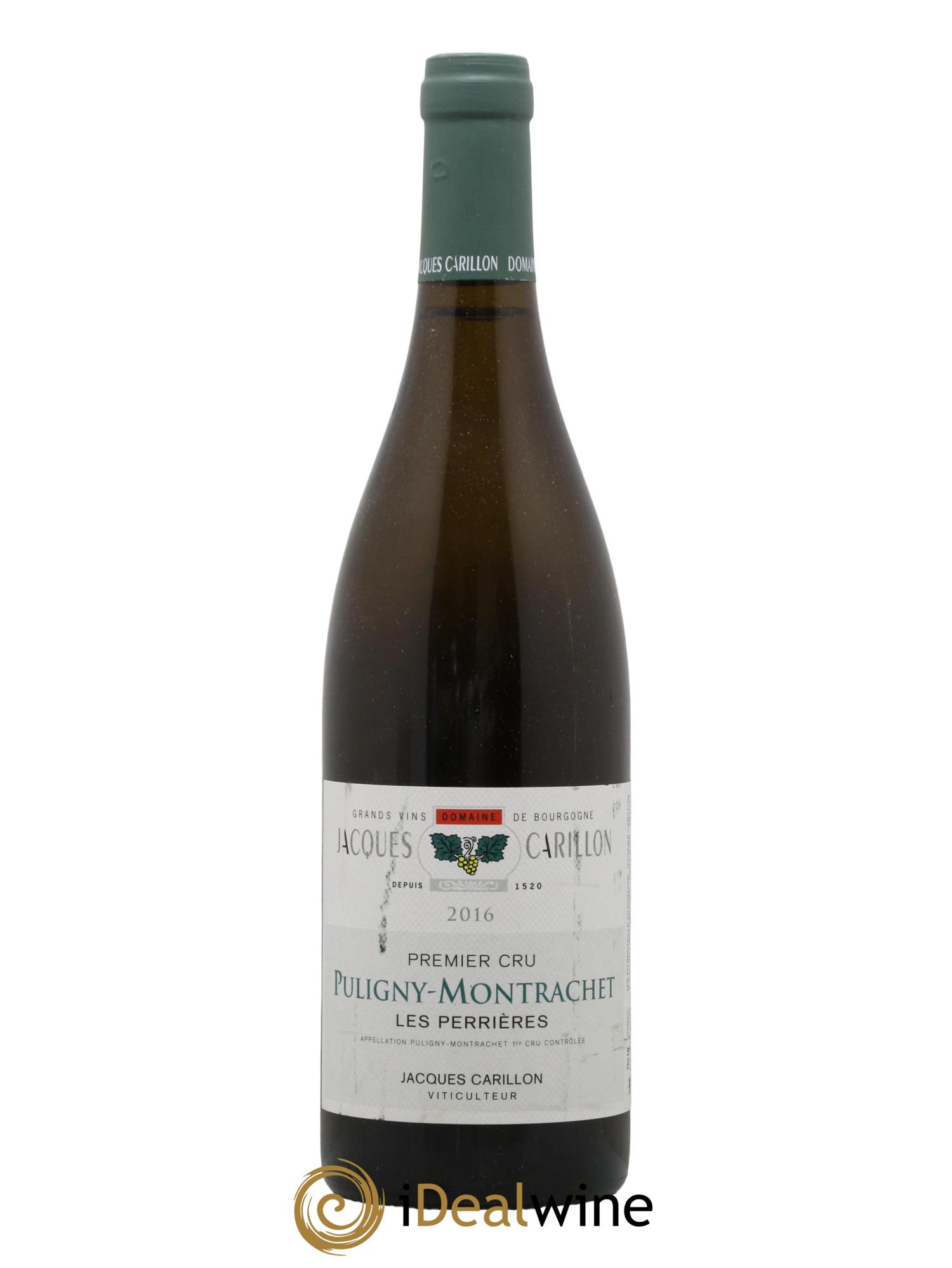 Puligny-Montrachet 1er Cru Les Perrières Jacques Carillon (Domaine) 2016 - Lot de 1 bouteille - 0