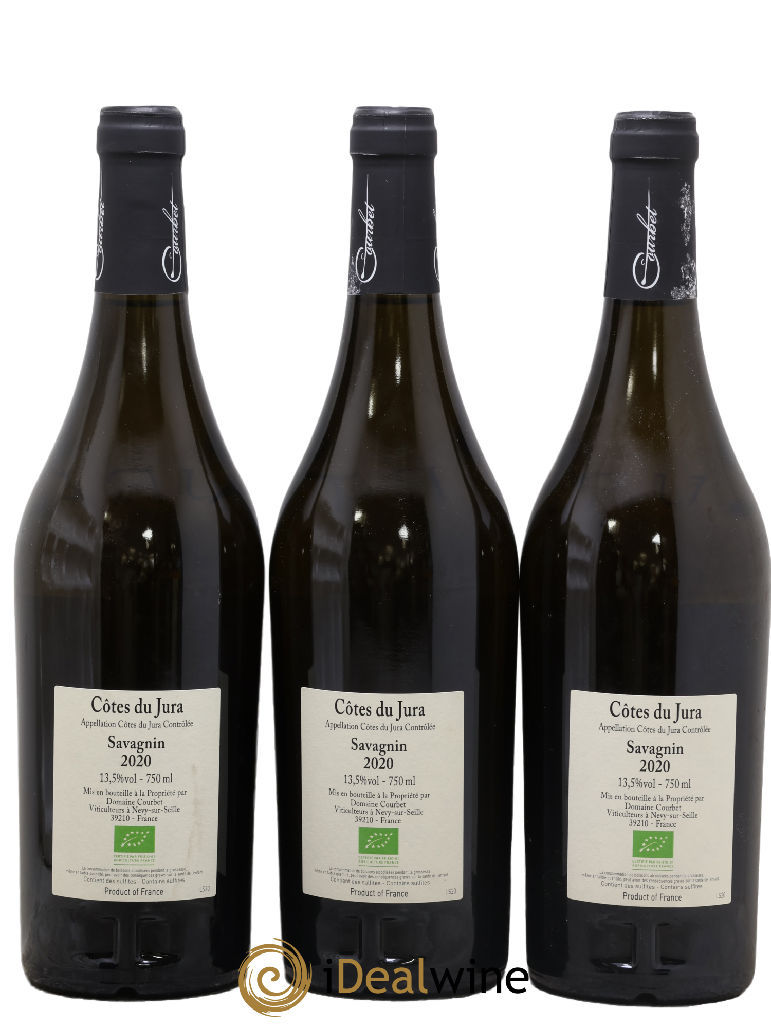 Côtes du Jura Savagnin Domaine Courbet 2020 - Lot of 3 bottles - 1
