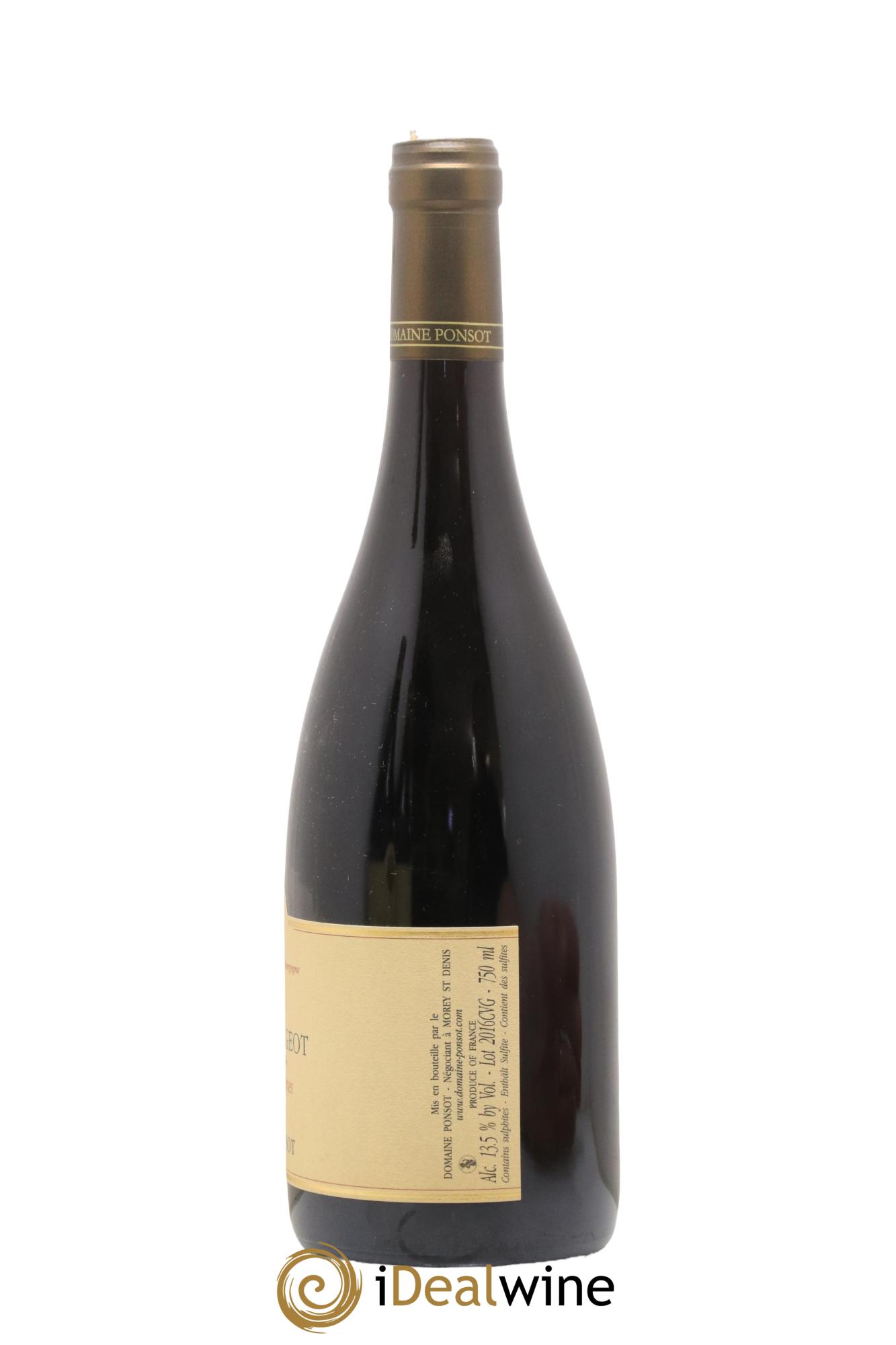 Clos de Vougeot Grand Cru Vieilles Vignes Ponsot (Domaine) Cuvée Vieilles Vignes Ponsot (Domaine) 2016 - Lotto di 1 bottiglia - 1