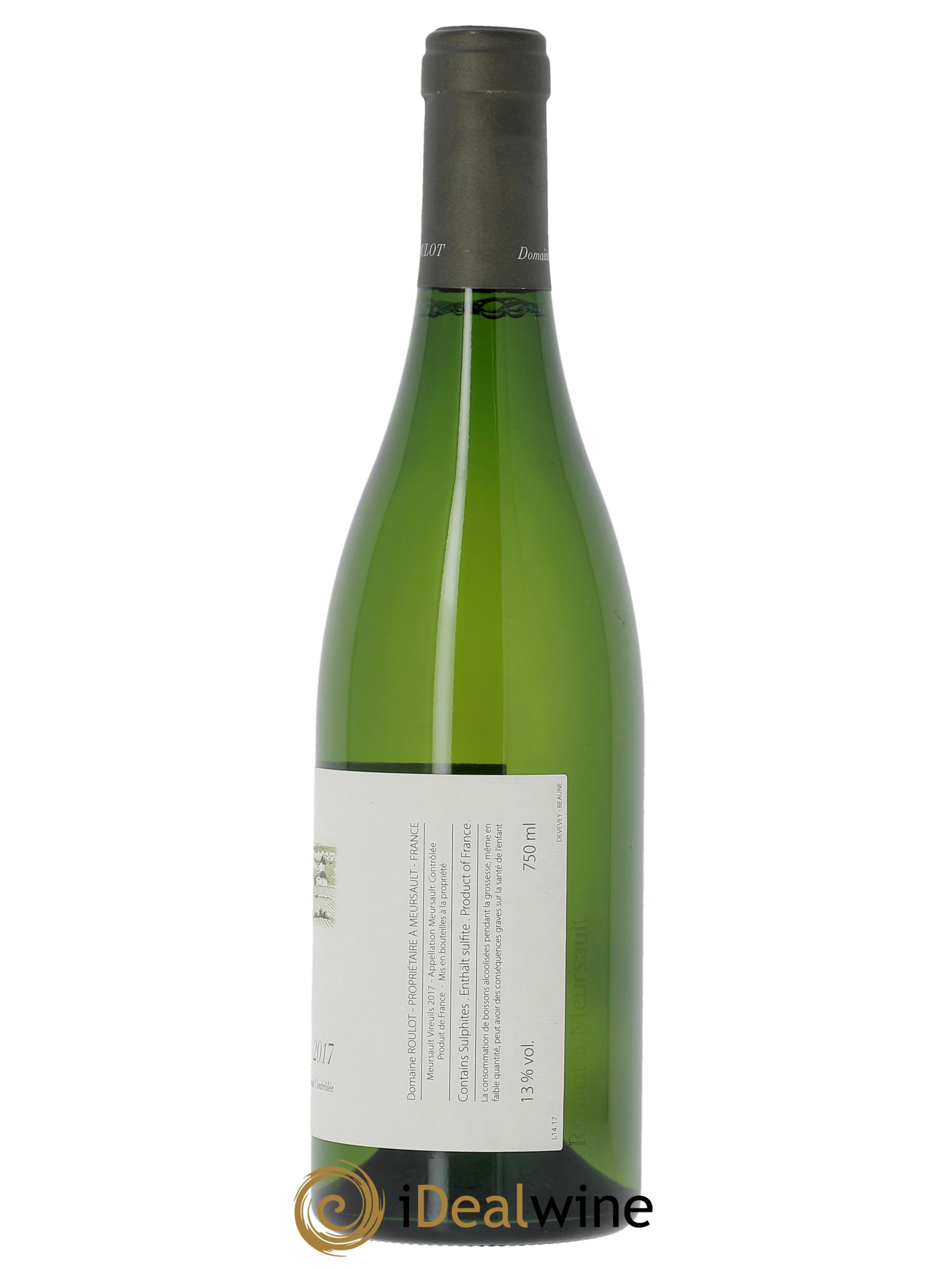 Meursault Les Vireuils Roulot (Domaine)  2017 - Lot de 1 bouteille - 1