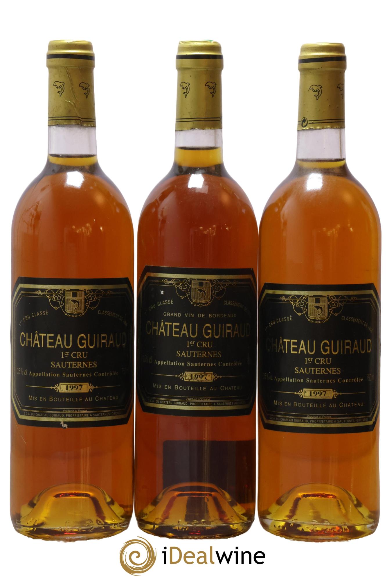 Château Guiraud 1er Grand Cru Classé 1997 - Lotto di 3 bottiglie - 0