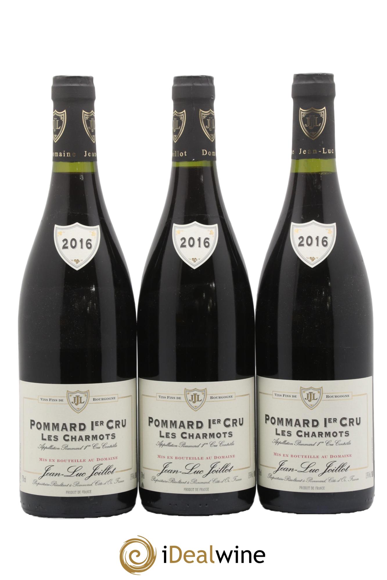Pommard 1er Cru Les Charmots Jean-Luc Joillot 2016 - Lot de 3 bouteilles - 0