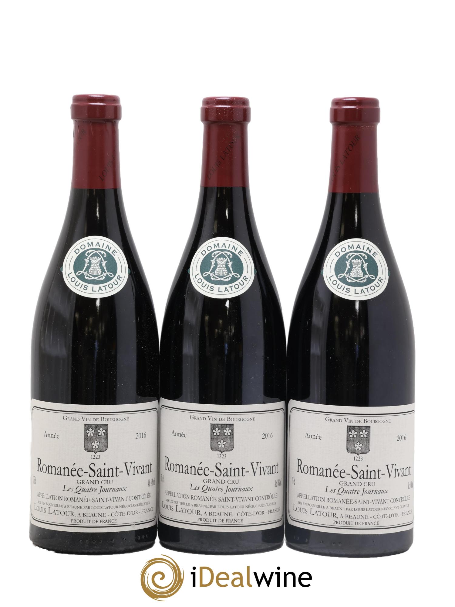 Romanée-Saint-Vivant Grand Cru Les Quatre Journaux Louis Latour 2016 - Lot de 6 bouteilles - 3