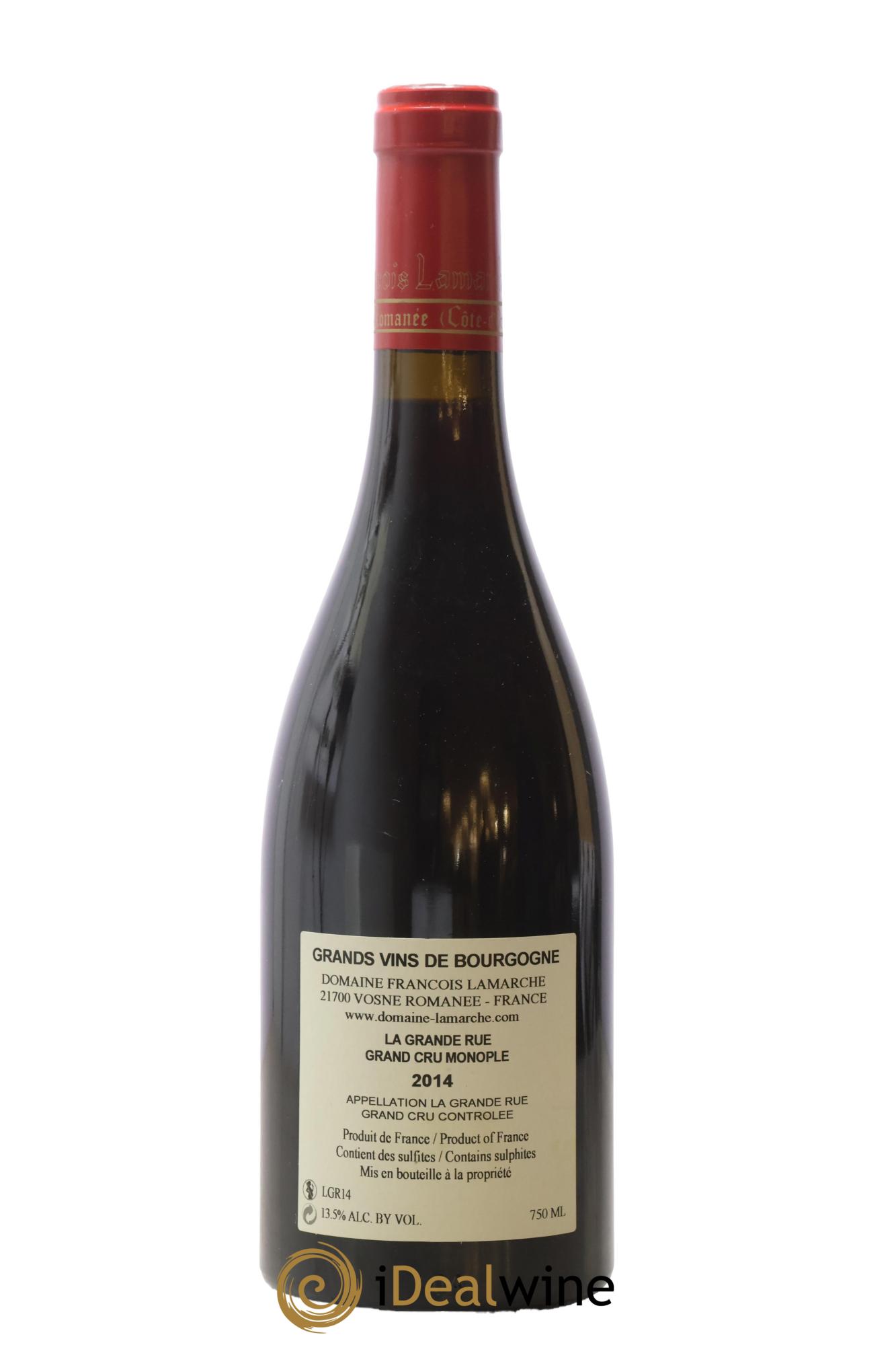 La Grande Rue Grand Cru Lamarche (Domaine) 2014 - Lotto di 1 bottiglia - 1
