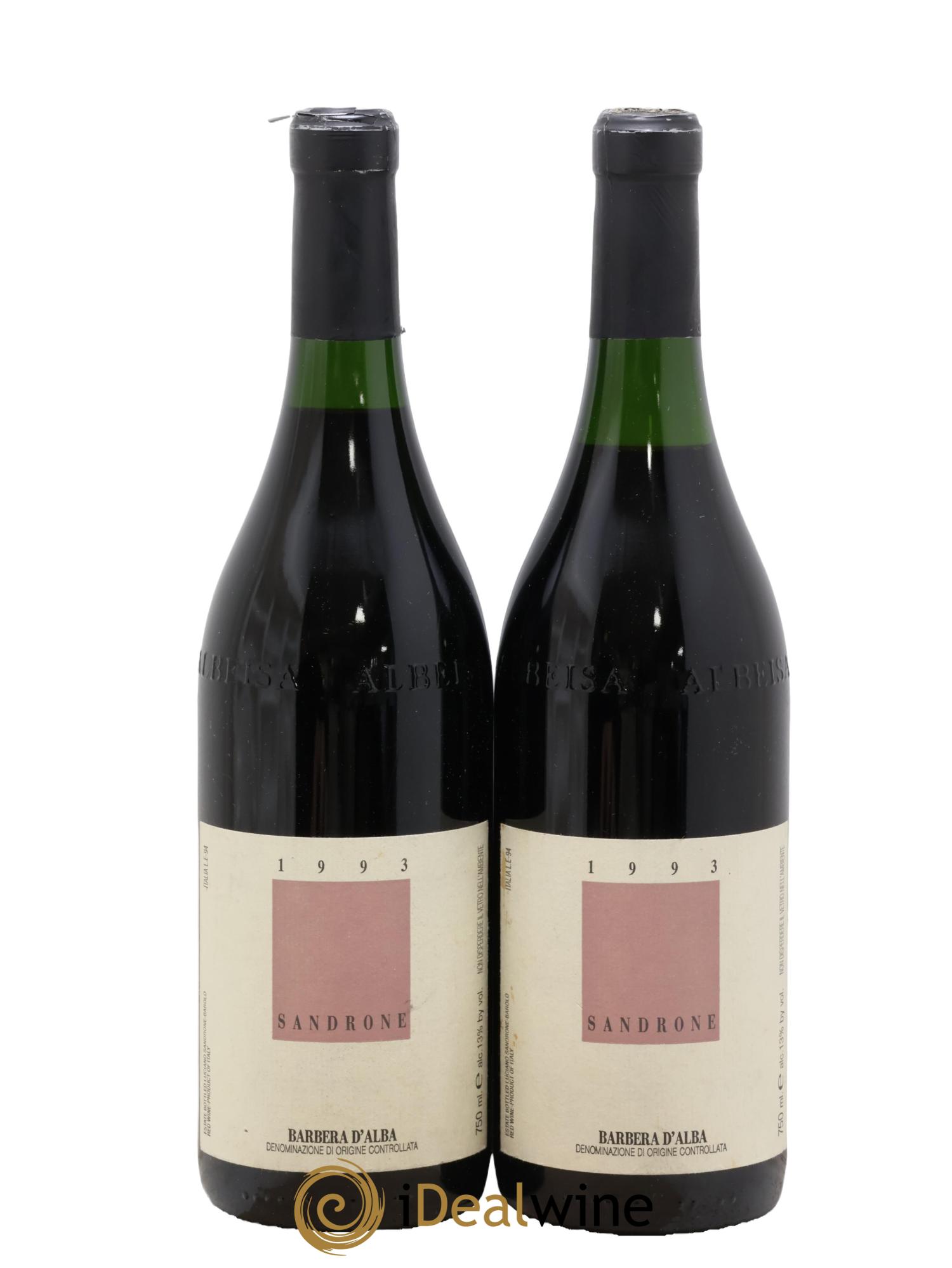 Barbera d'Alba DOC Luciano Sandrone 1993 - Posten von 2 Flaschen - 0