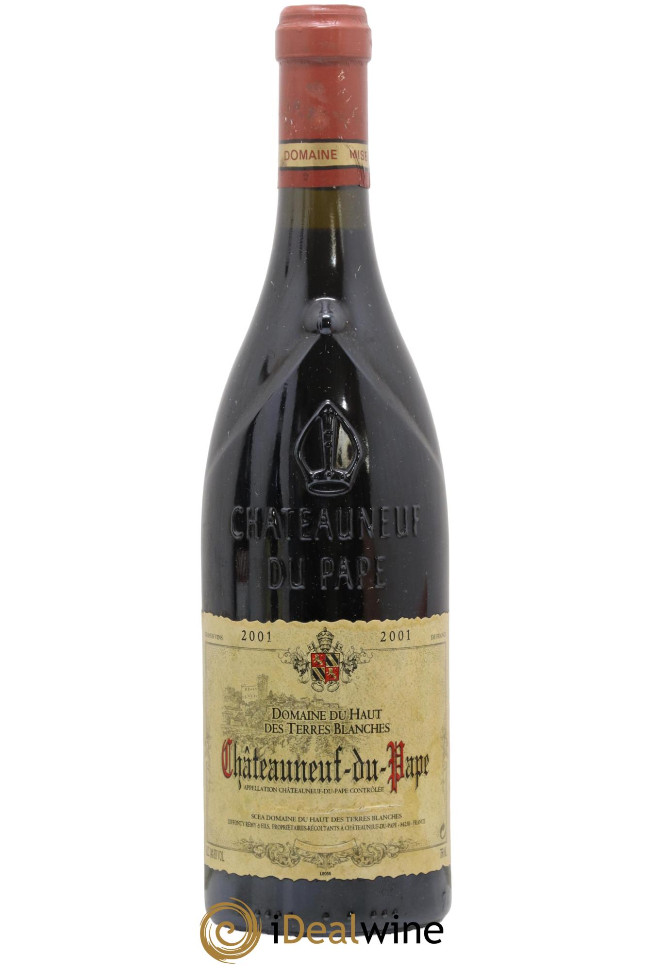Châteauneuf-du-Pape Domaine du Haut des Terres Blanches 2001 - Lot of 1 bottle - 0