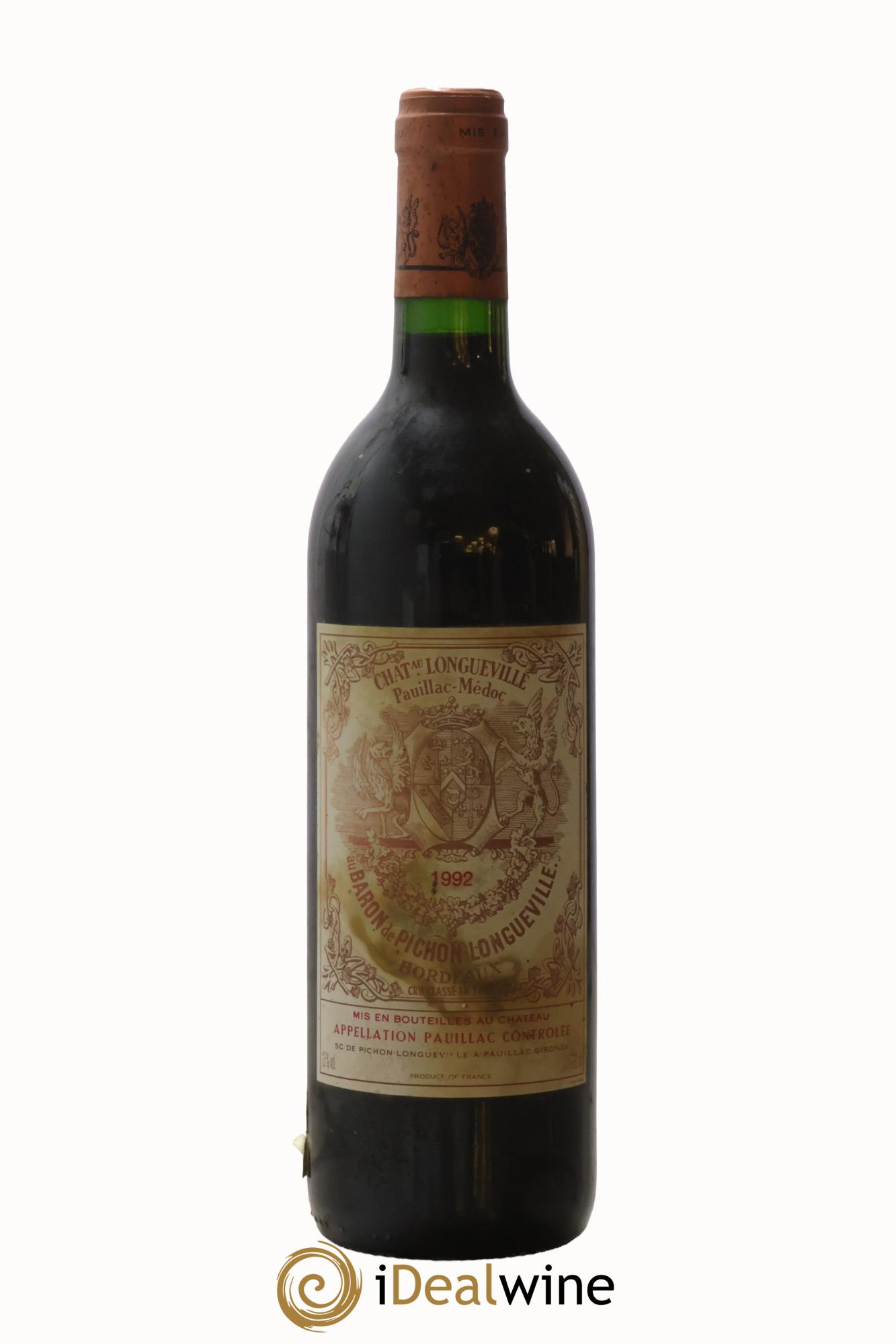 Pichon Longueville Baron 2ème Grand Cru Classé 1992 - Lot de 1 bouteille - 0