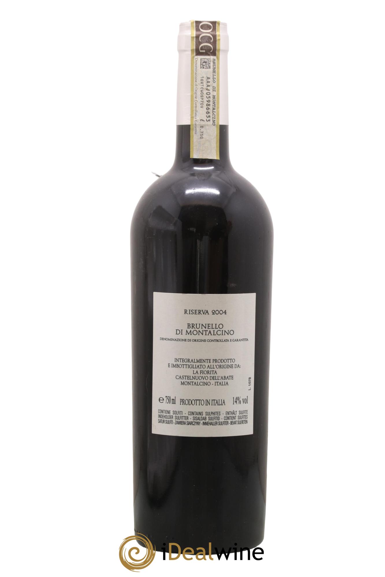 Brunello di Montalcino DOCG Reserva Domaine La Fiorita 2004 - Lotto di 1 bottiglia - 1
