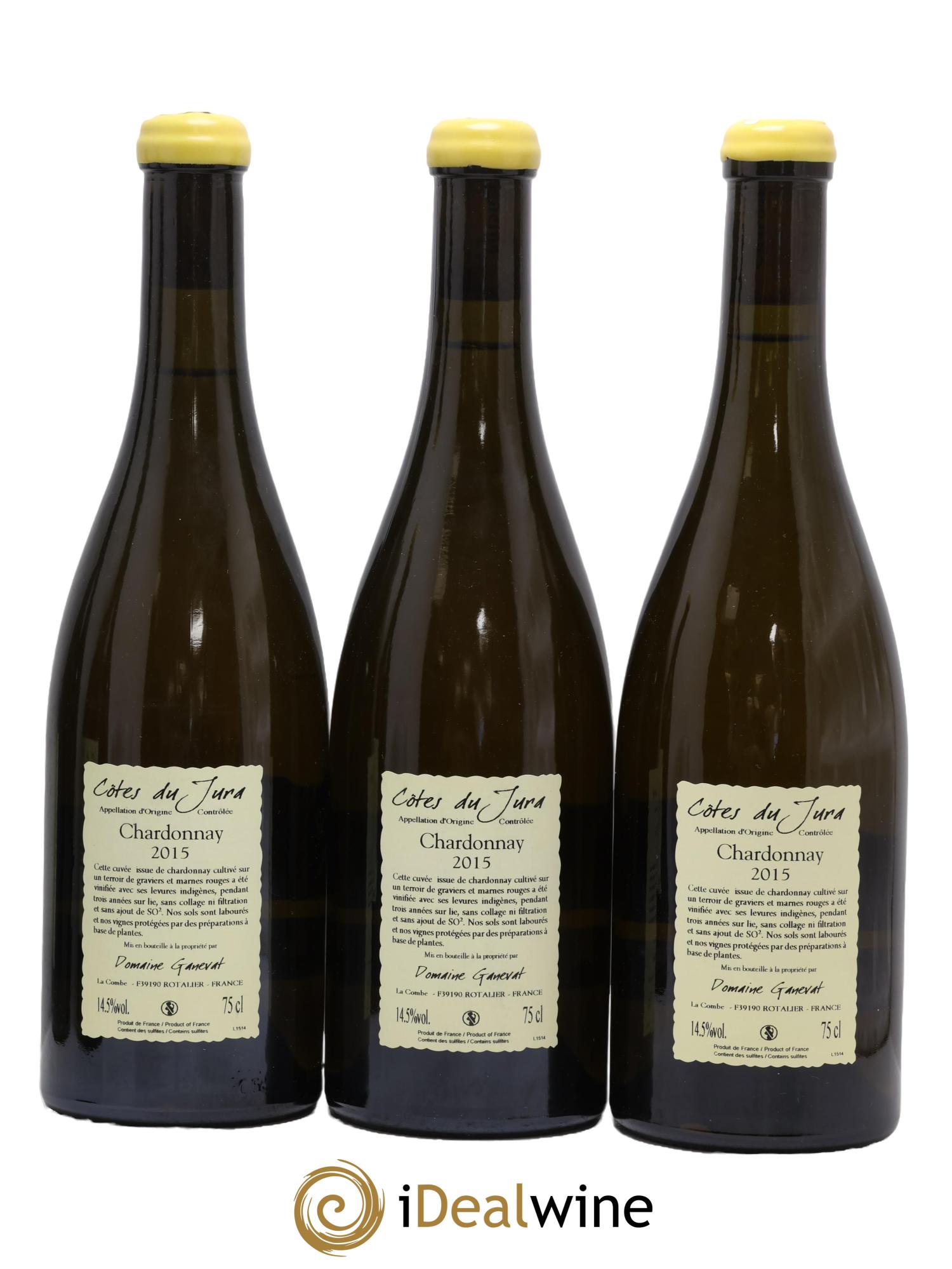 Côtes du Jura Les Gryphées Vieilles Vignes Jean-François Ganevat (Domaine) 2015 - Lot de 3 bouteilles - 1