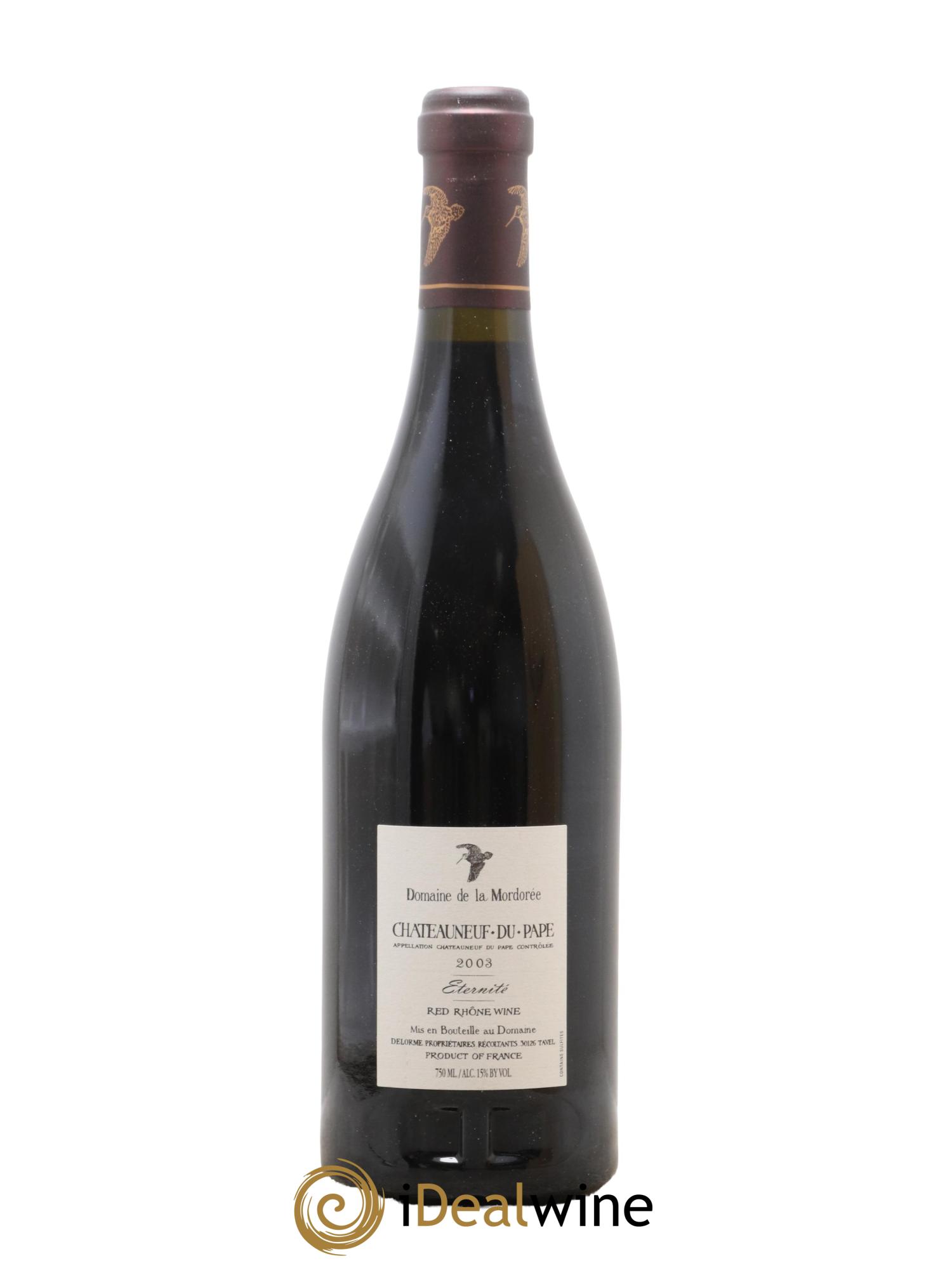 Châteauneuf-du-Pape La Plume du Peintre La Mordorée (Domaine de) 2003 - Lot de 1 bouteille - 2