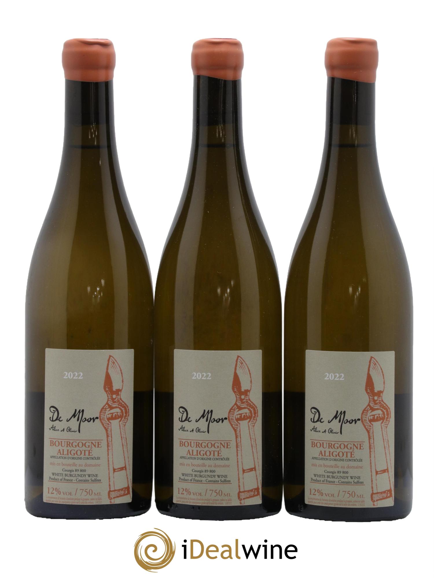 Bourgogne Aligoté Alice et Olivier De Moor 2022 - Lot de 3 bouteilles - 0