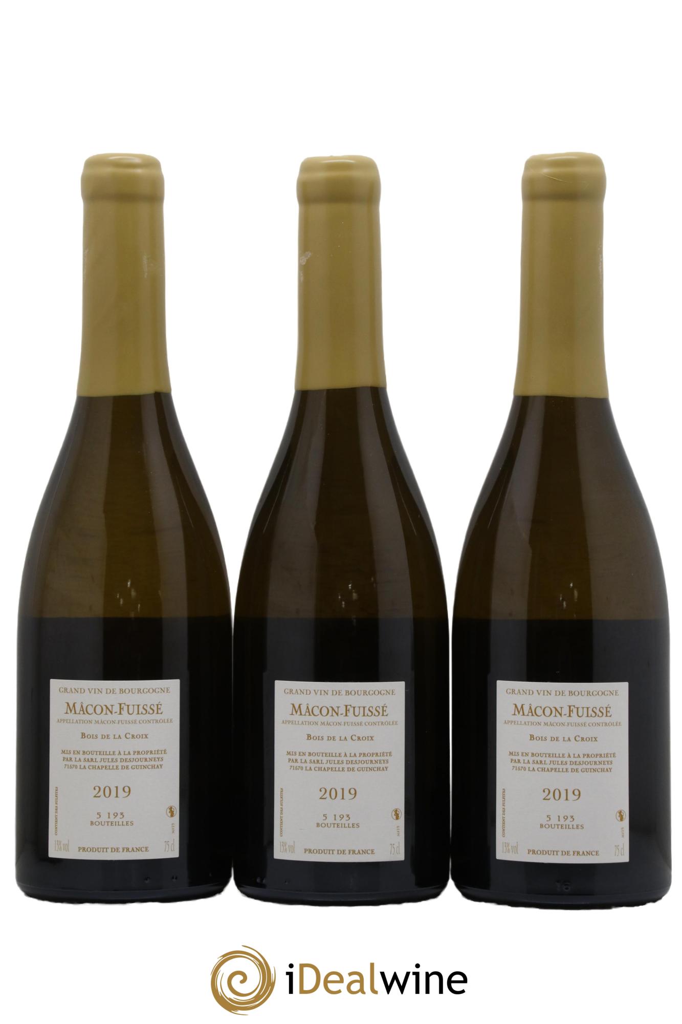 Mâcon-Fuissé Bois de la Croix Jules Desjourneys 2019 - Lot de 3 bouteilles - 1