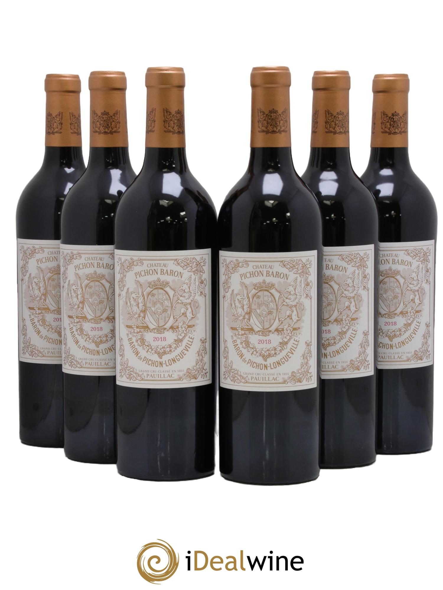 Pichon Longueville Baron 2ème Grand Cru Classé 2018 - Lot de 6 bouteilles - 0