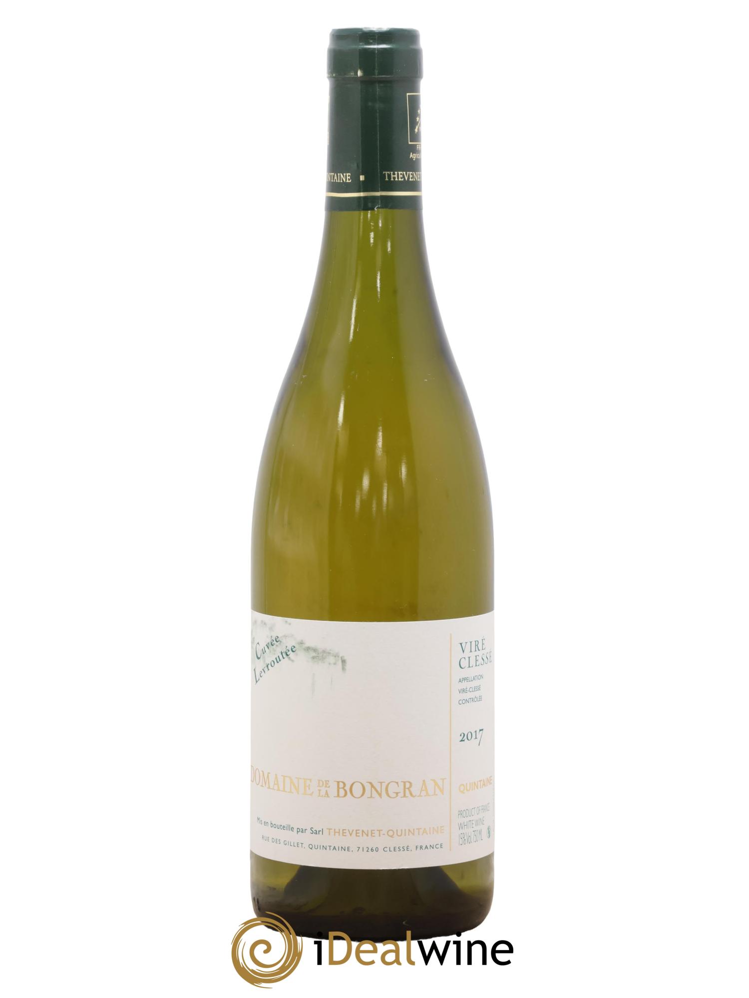 Viré-Clessé Cuvée Levroutée Domaine de la Bongran (J.Thevenet) 2017 - Lot de 1 bouteille - 0